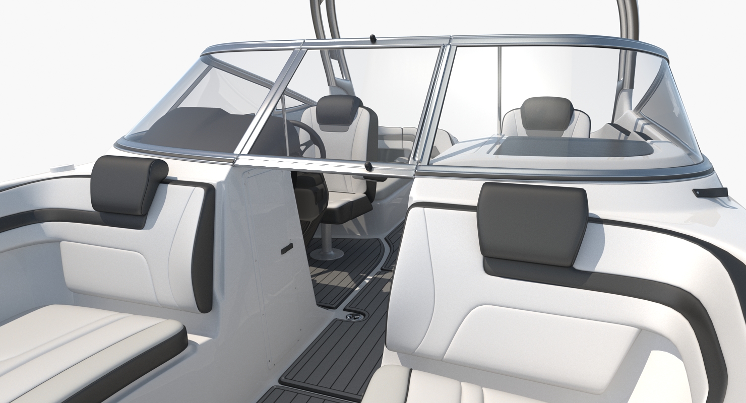 Luxury Boat Yamaha 242 Limited S Blue 3D
