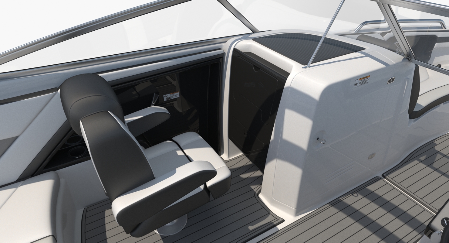 Luxury Boat Yamaha 242 Limited S Blue 3D
