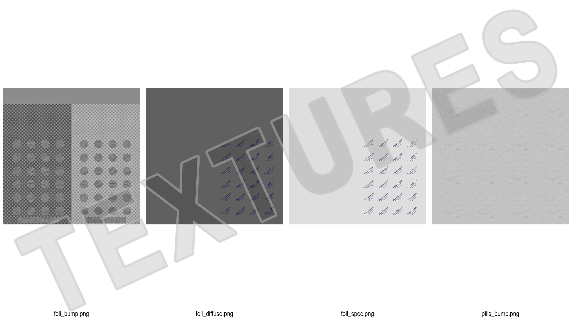 White Medicine Tablet In Blister Pack 3D