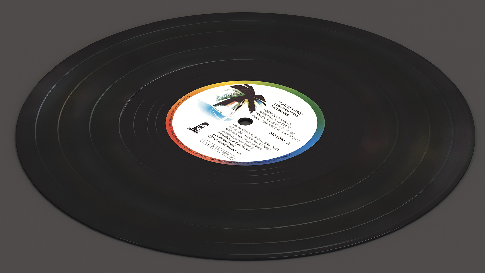 3D Bob Marley Vinyl