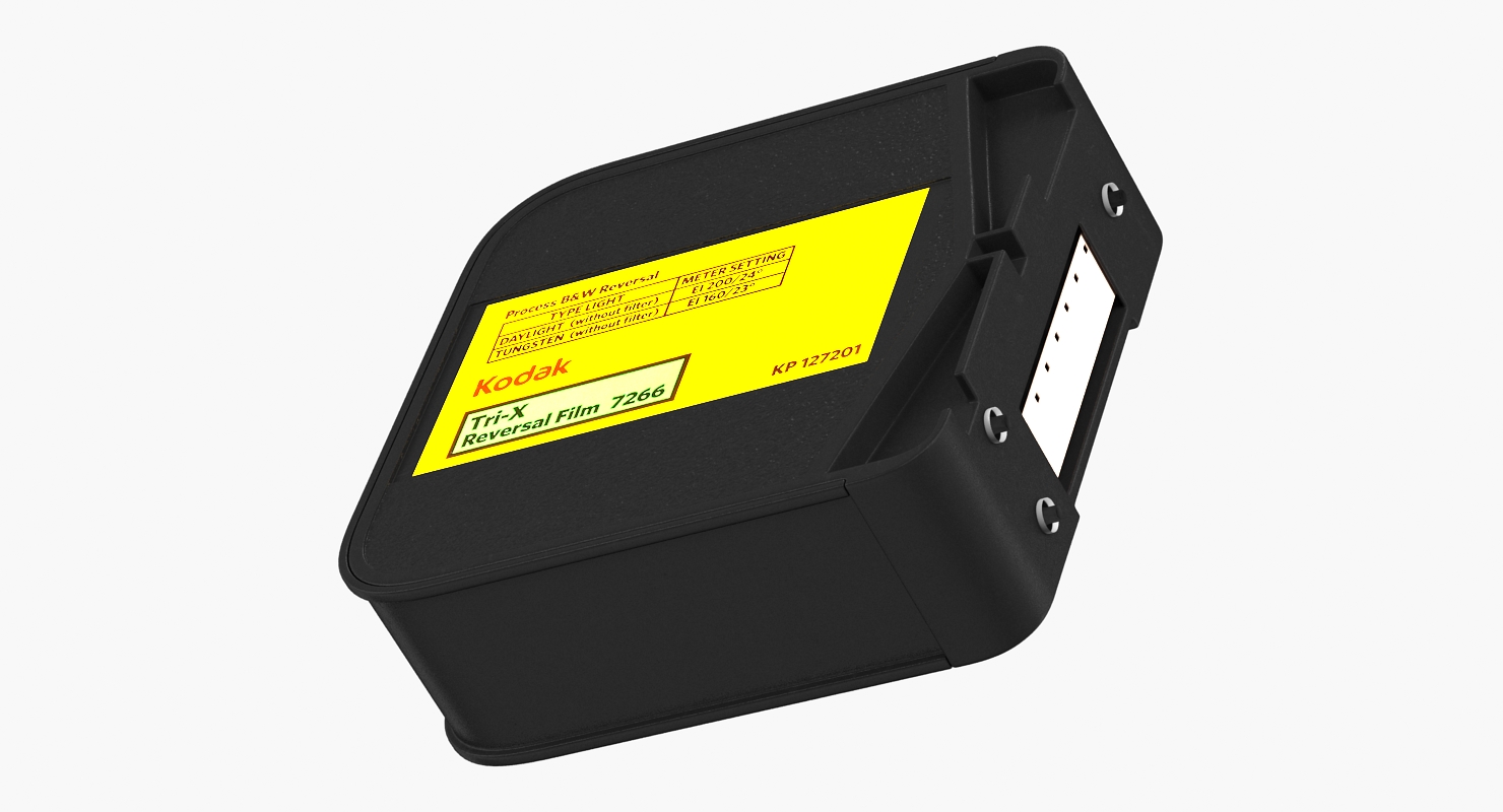 Kodak Black and White Movie Film Cartridge 3D