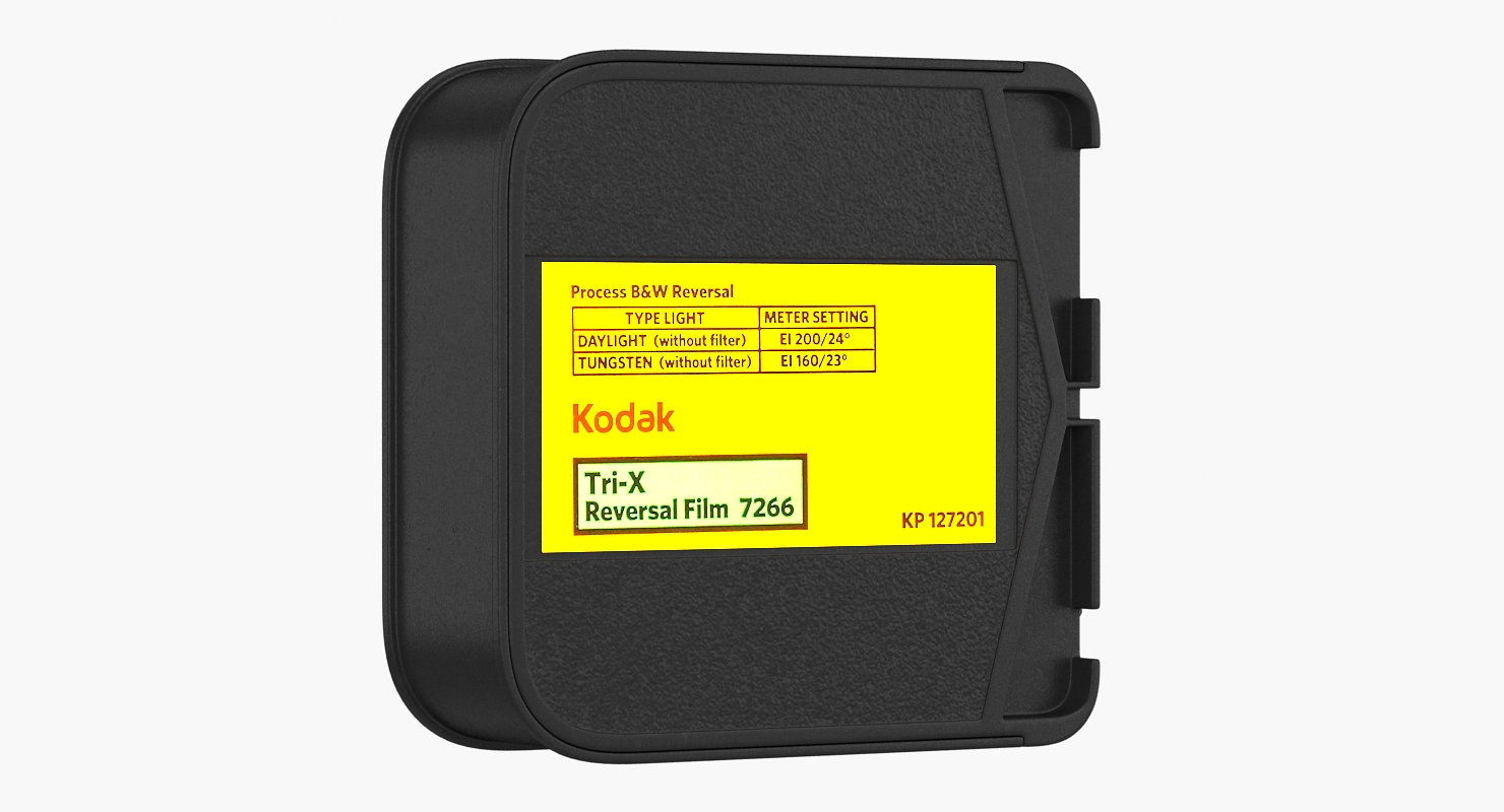 Kodak Black and White Movie Film Cartridge 3D