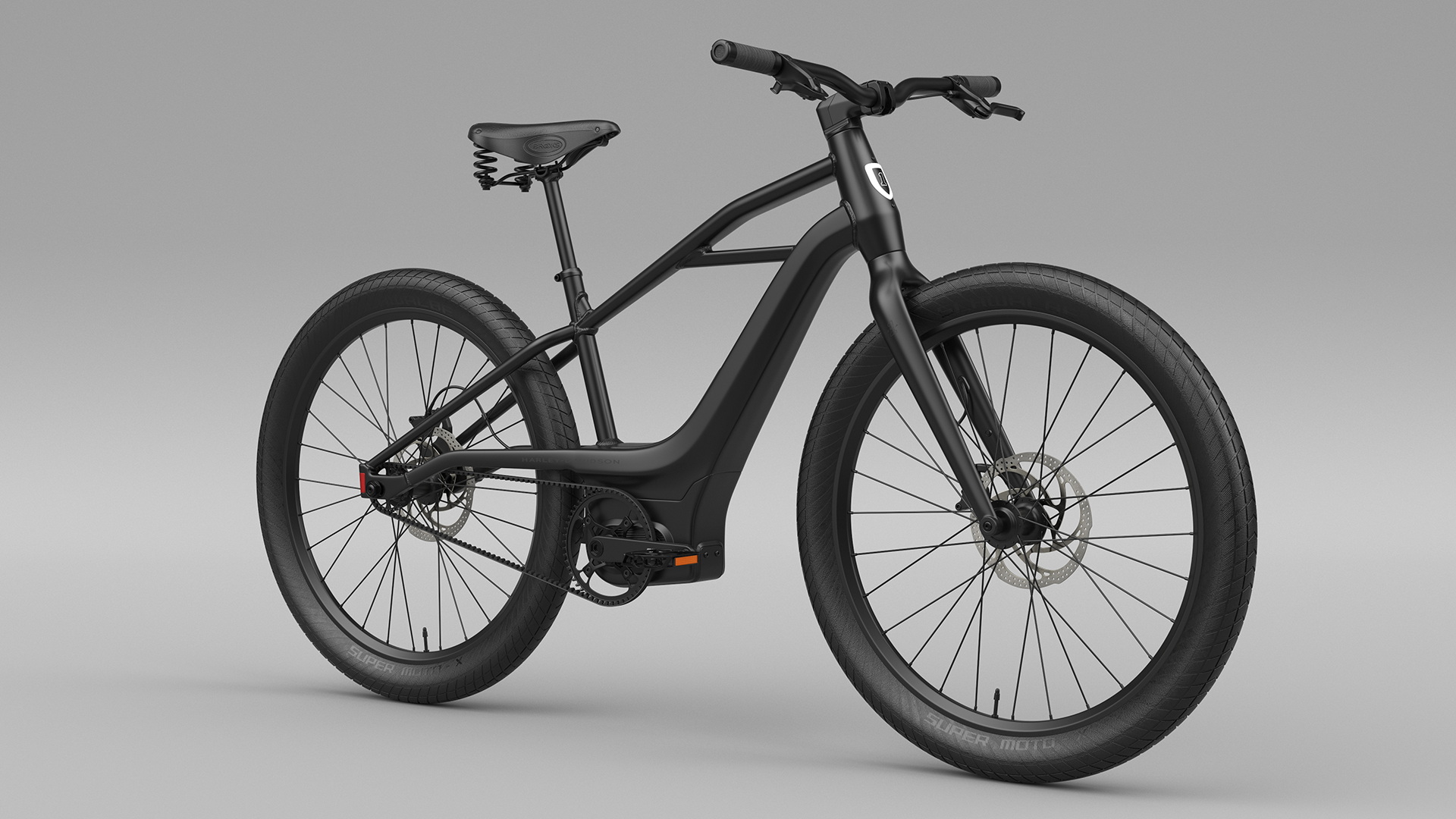 3D model Electric Bike Harley Davidson Black