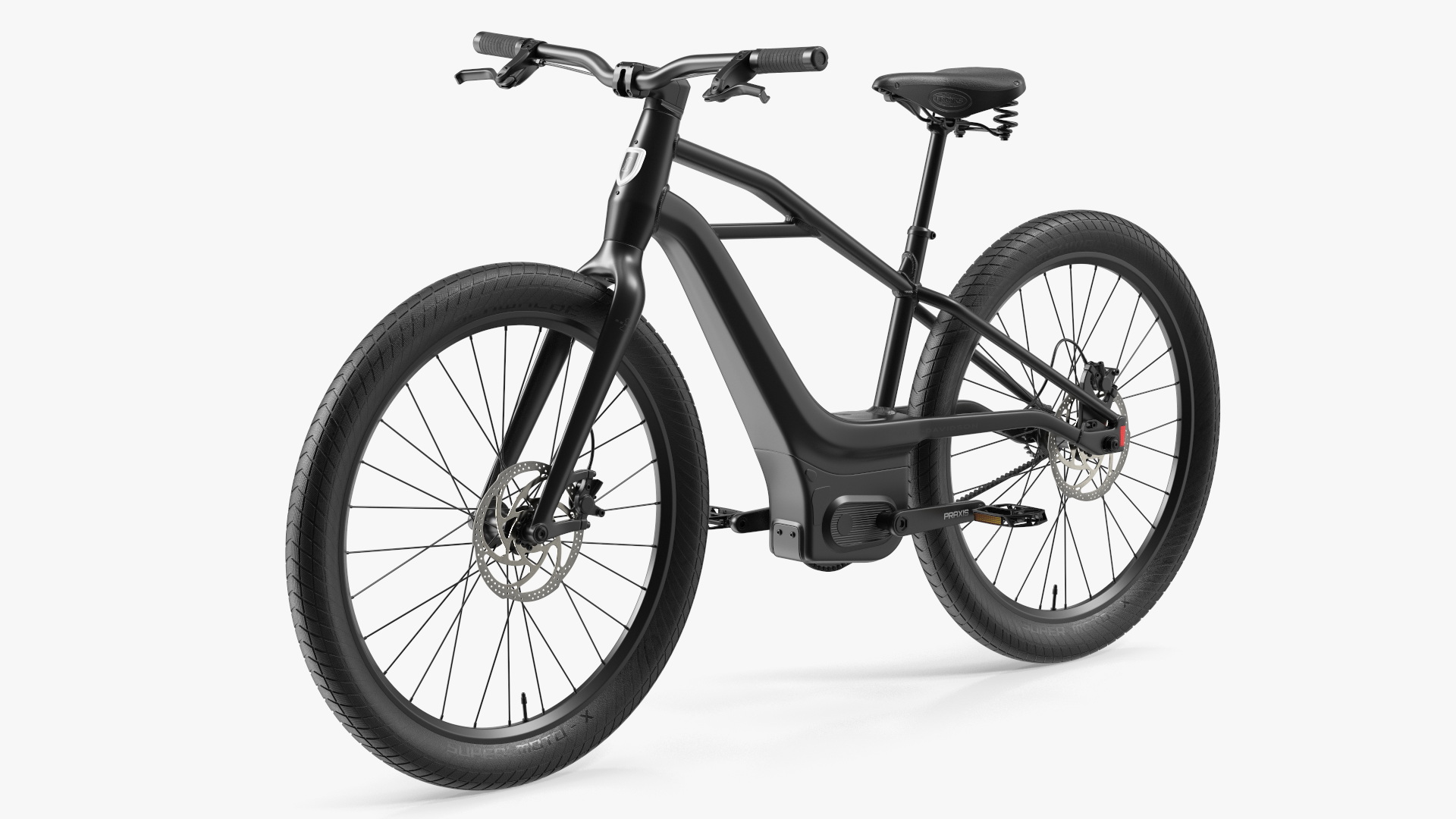 3D model Electric Bike Harley Davidson Black