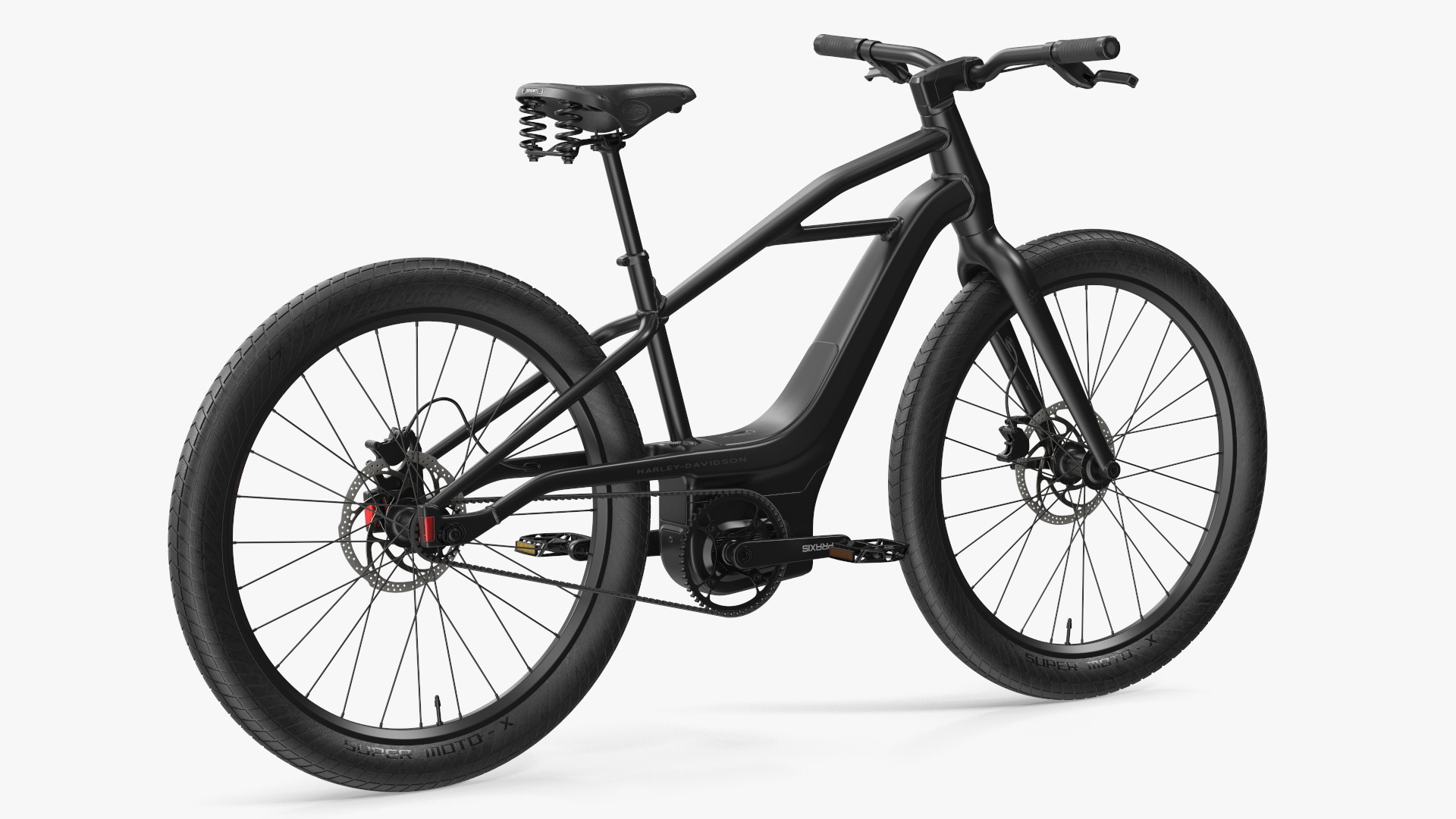 3D model Electric Bike Harley Davidson Black