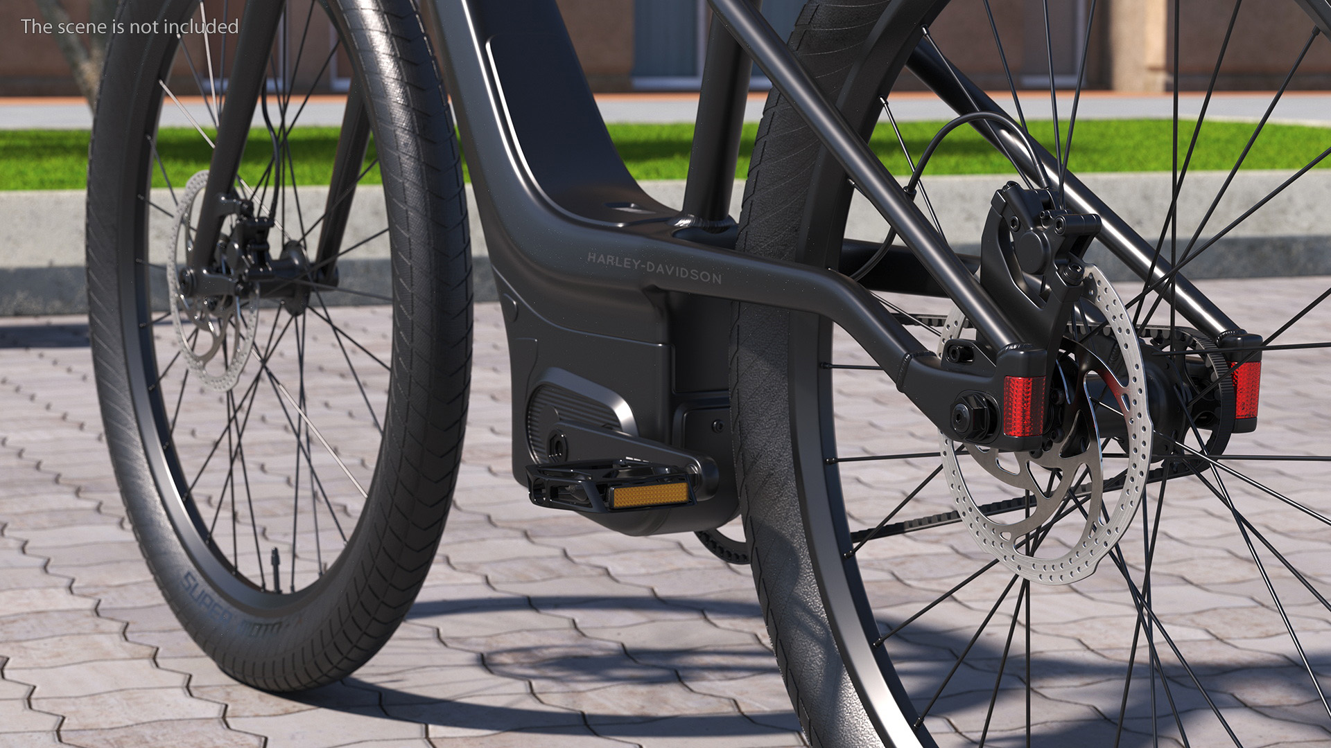 3D model Electric Bike Harley Davidson Black