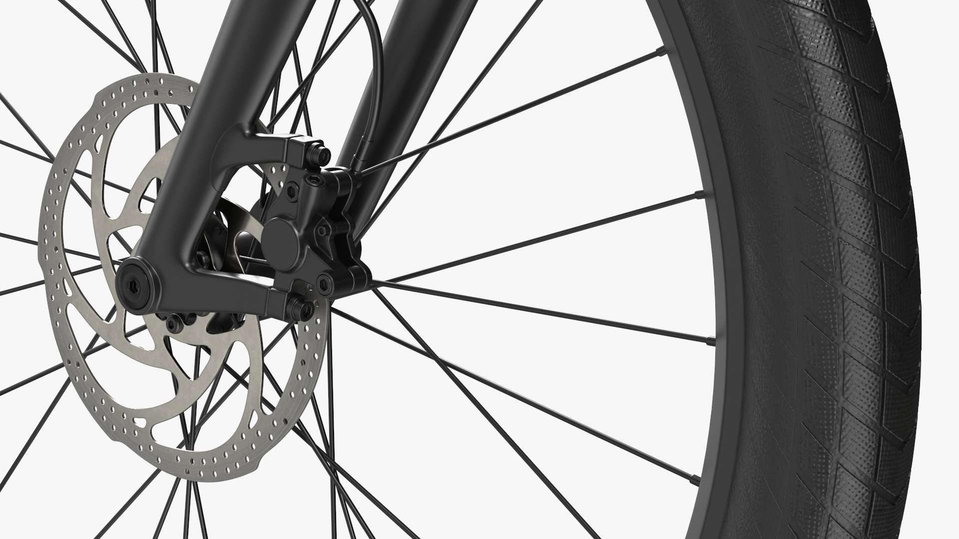 3D model Electric Bike Harley Davidson Black