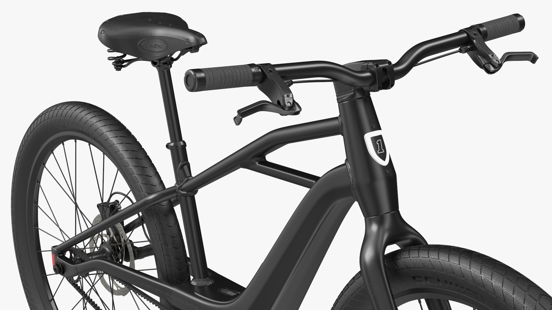 3D model Electric Bike Harley Davidson Black