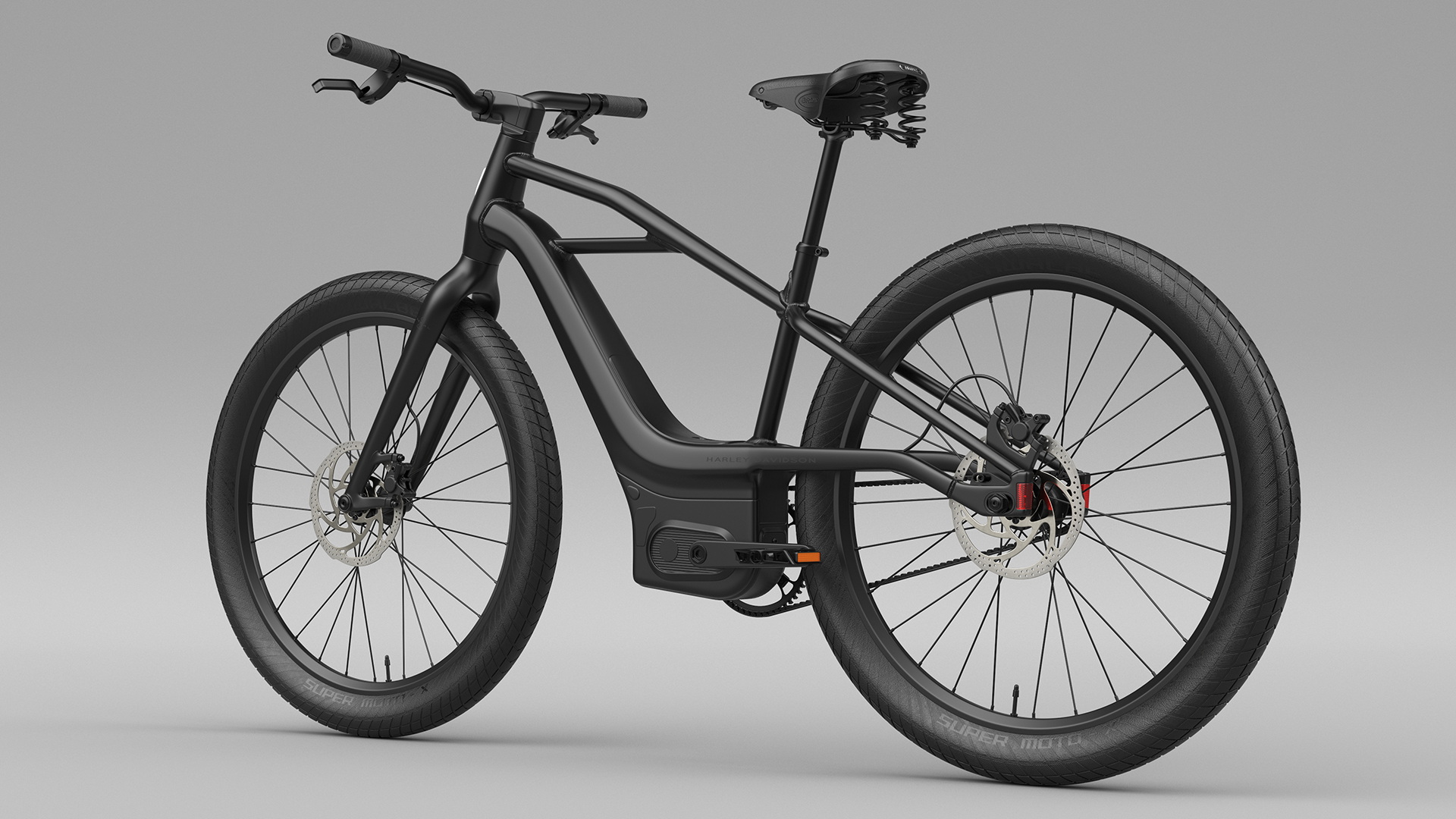 3D model Electric Bike Harley Davidson Black