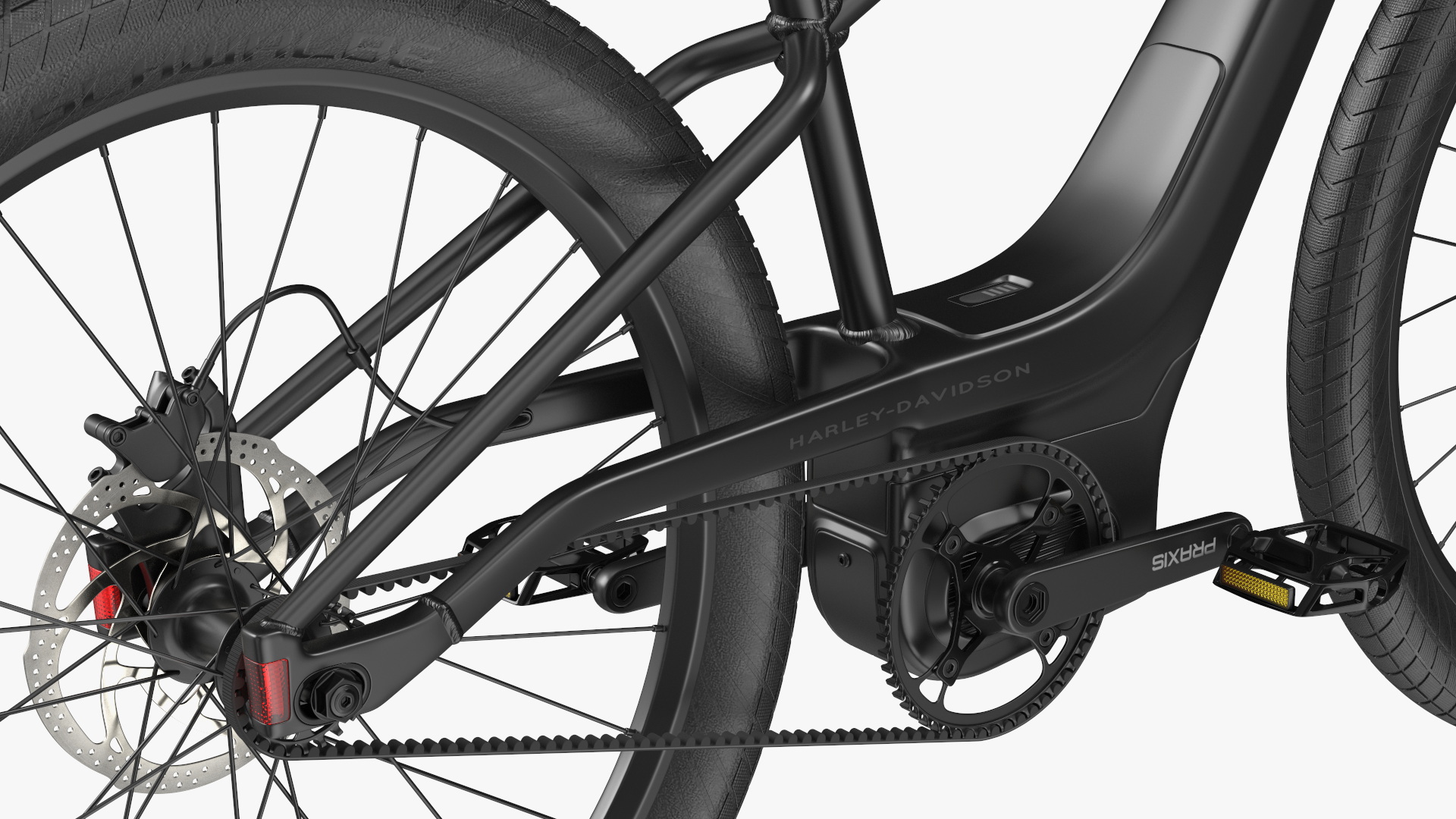 3D model Electric Bike Harley Davidson Black