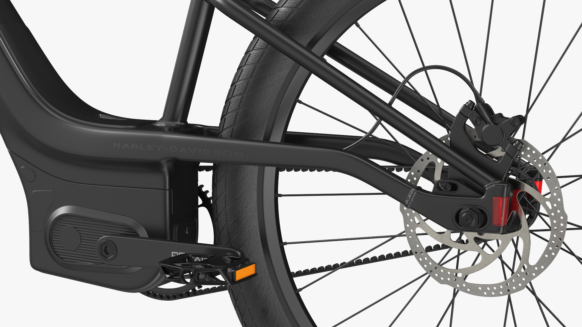 3D model Electric Bike Harley Davidson Black