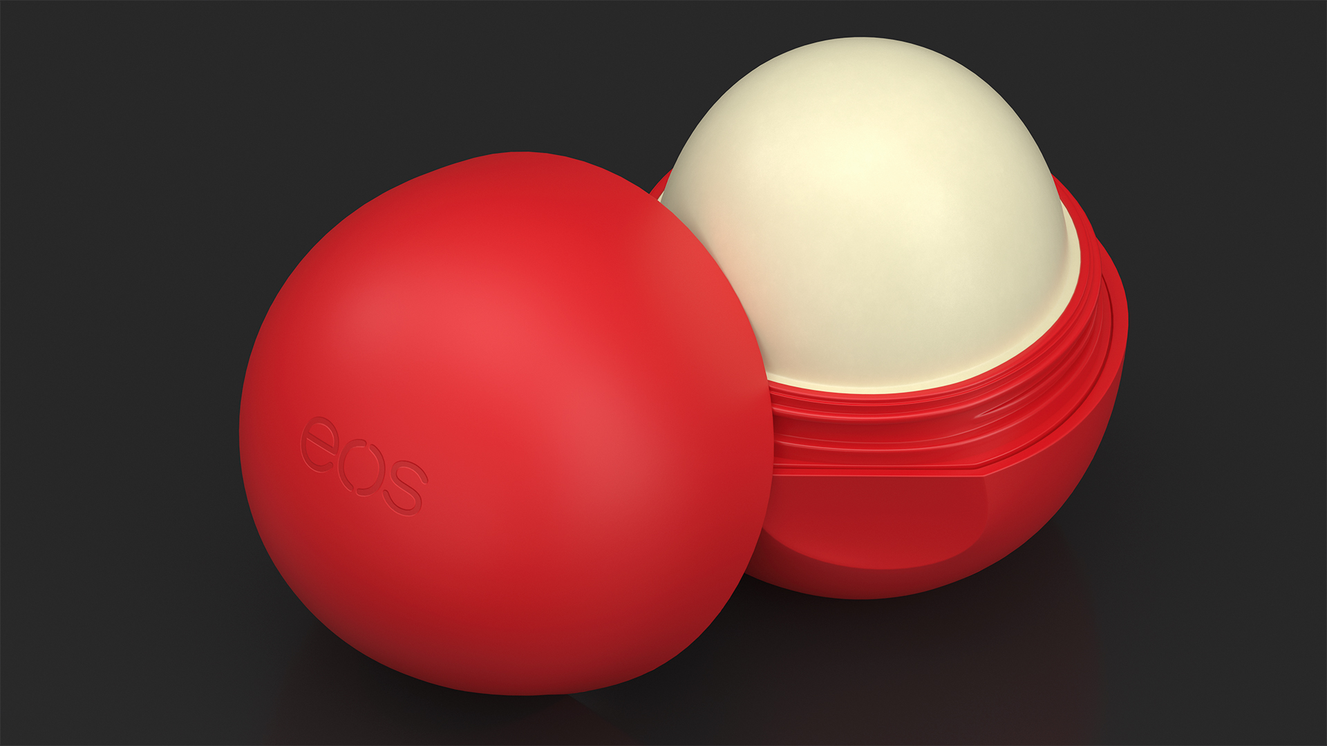3D EOS Lip Moisturizer Red Open model