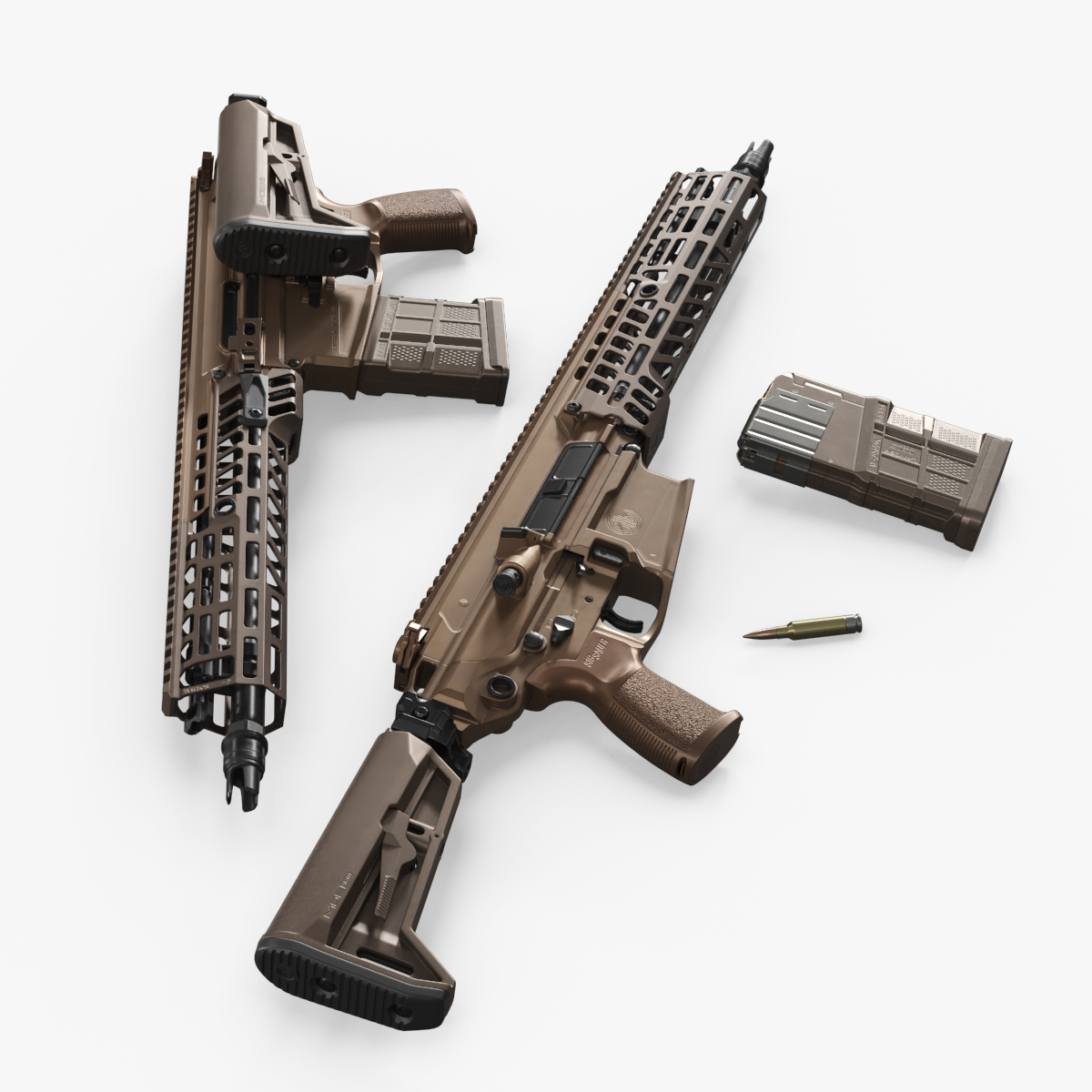 SIG Sauer XM7 Tactical Rifle 3D model preview