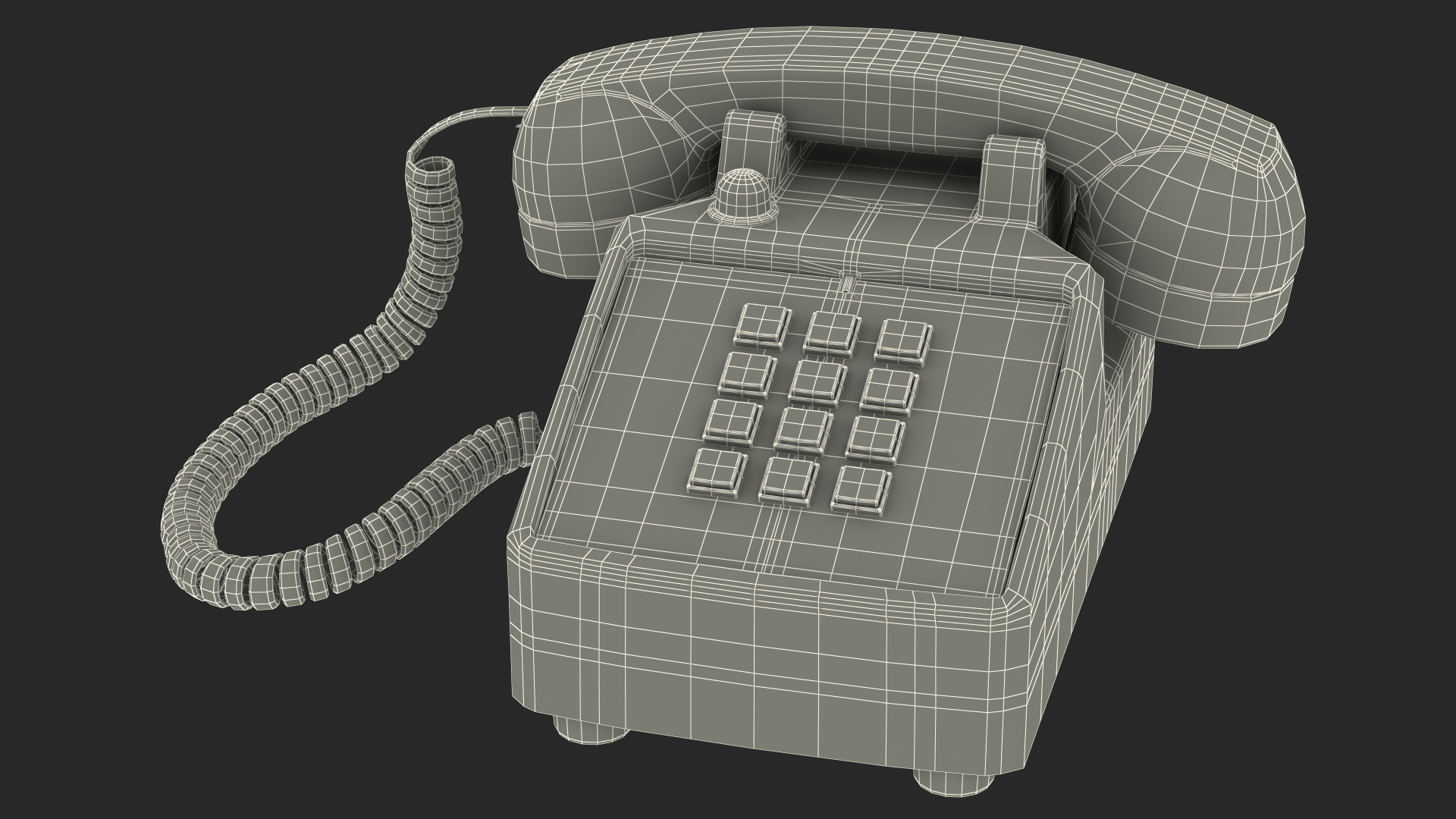 3D model Bittel Vintage Retro Telephone