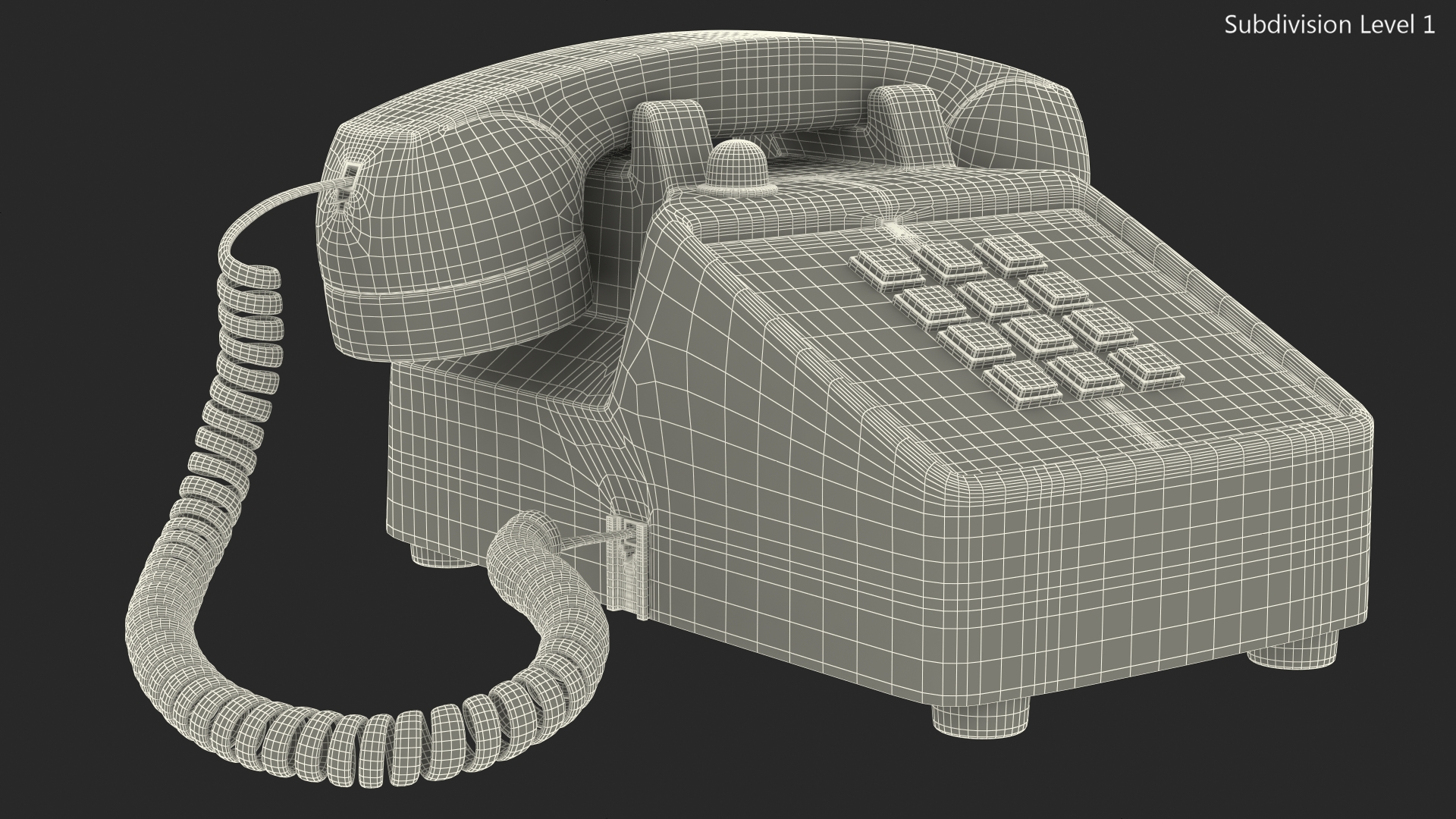 3D model Bittel Vintage Retro Telephone
