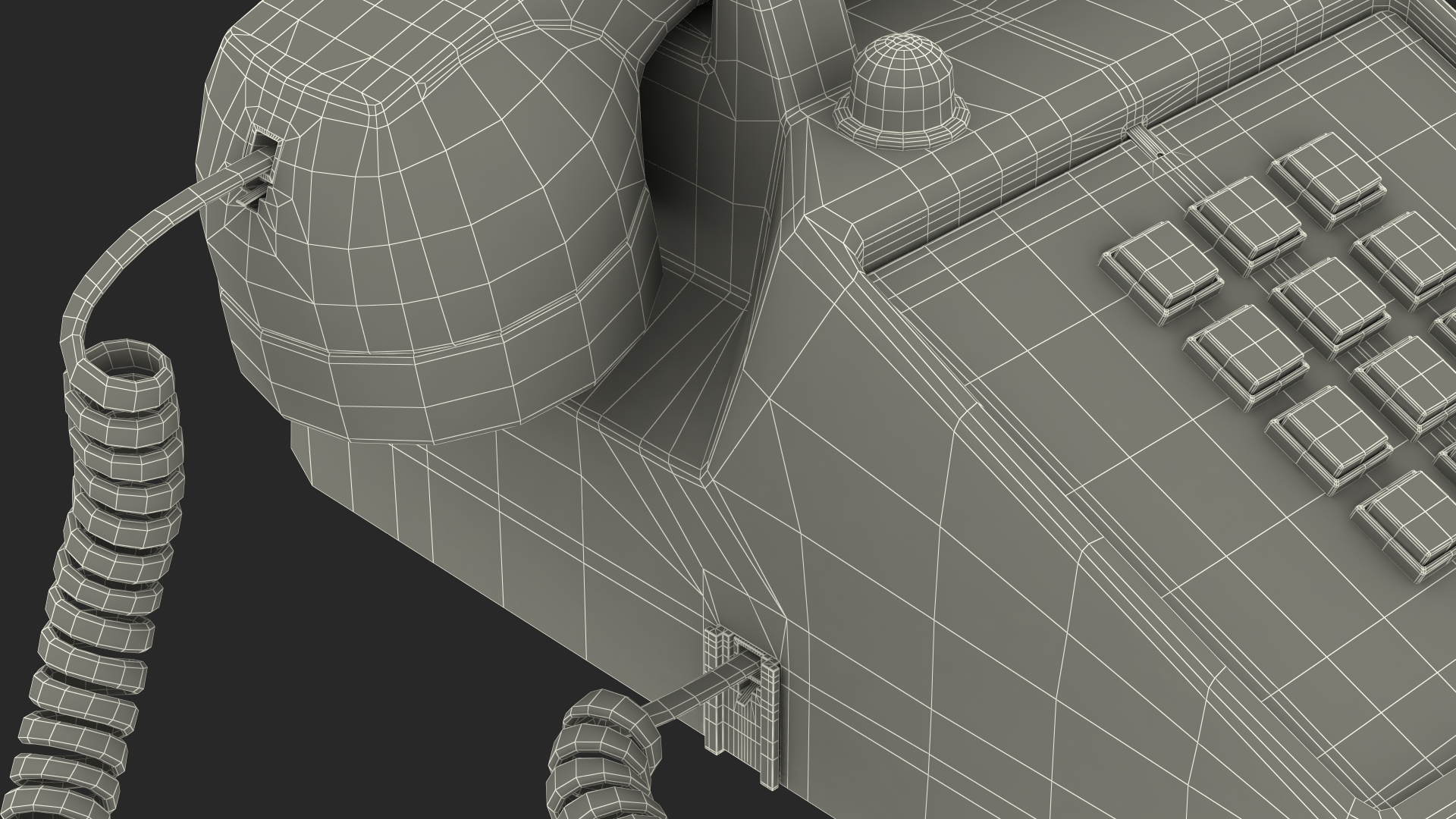 3D model Bittel Vintage Retro Telephone