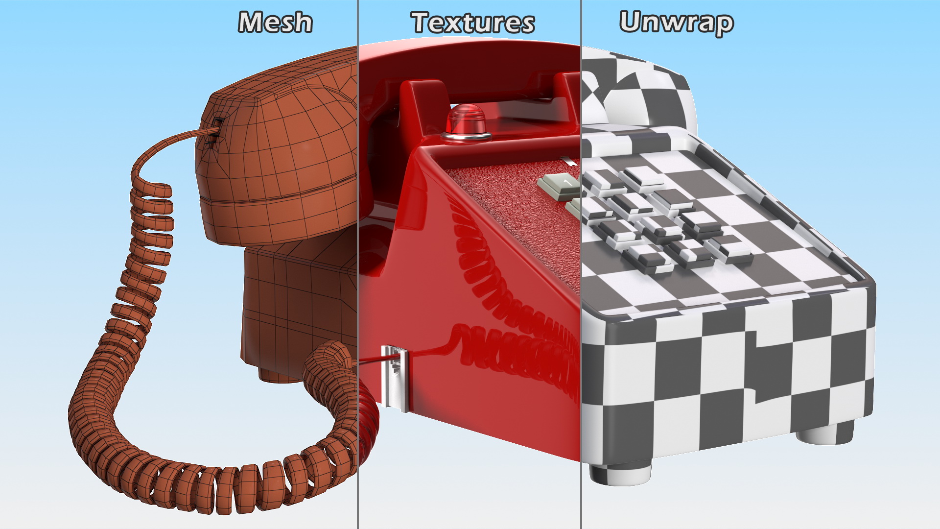 3D model Bittel Vintage Retro Telephone