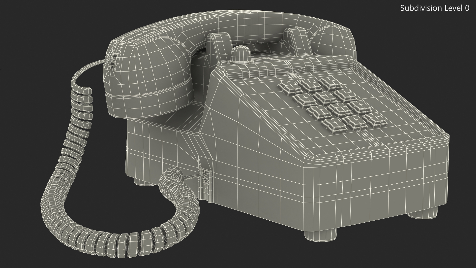 3D model Bittel Vintage Retro Telephone