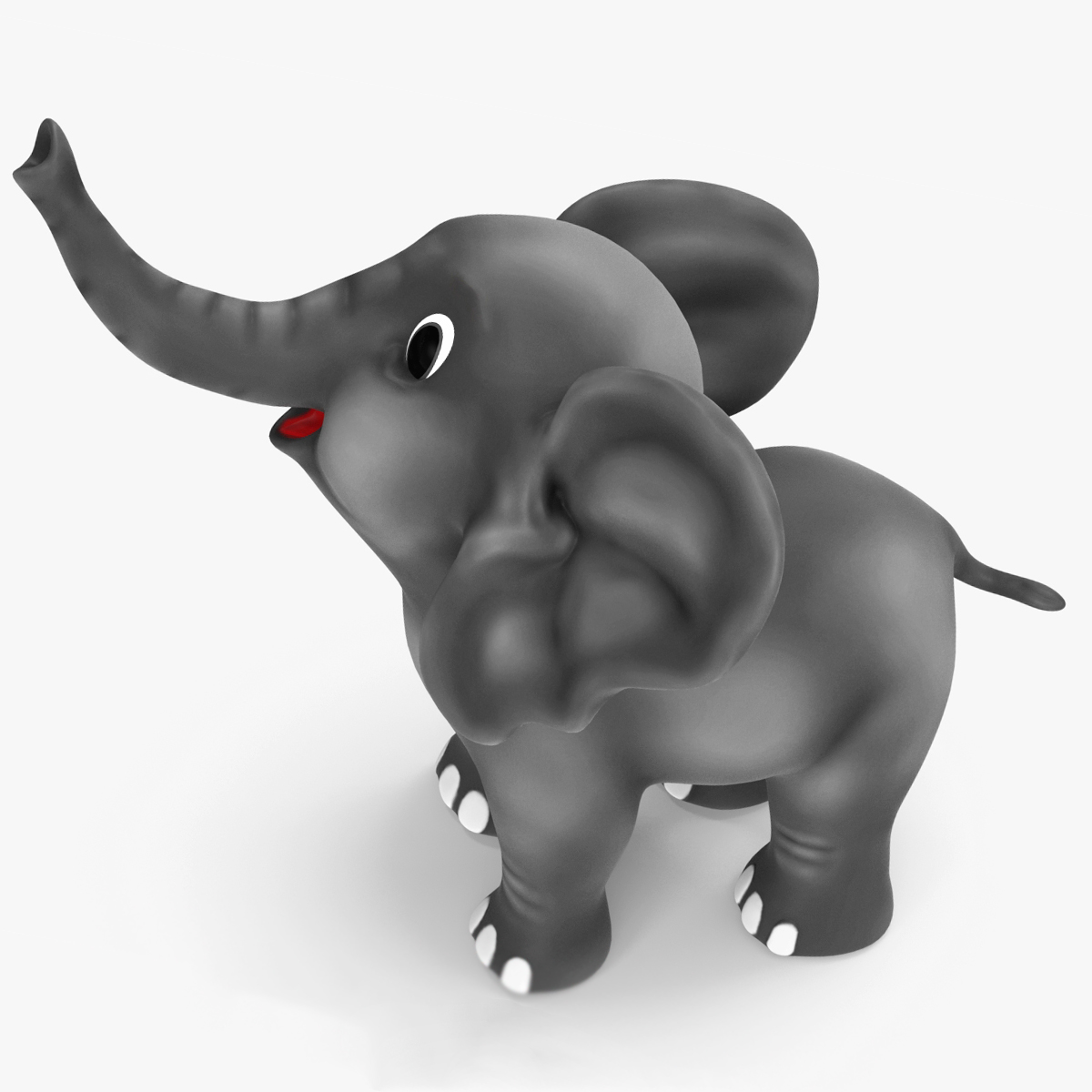 Cute Cartoon Elephant Rigged for Cinema 4D 3D
