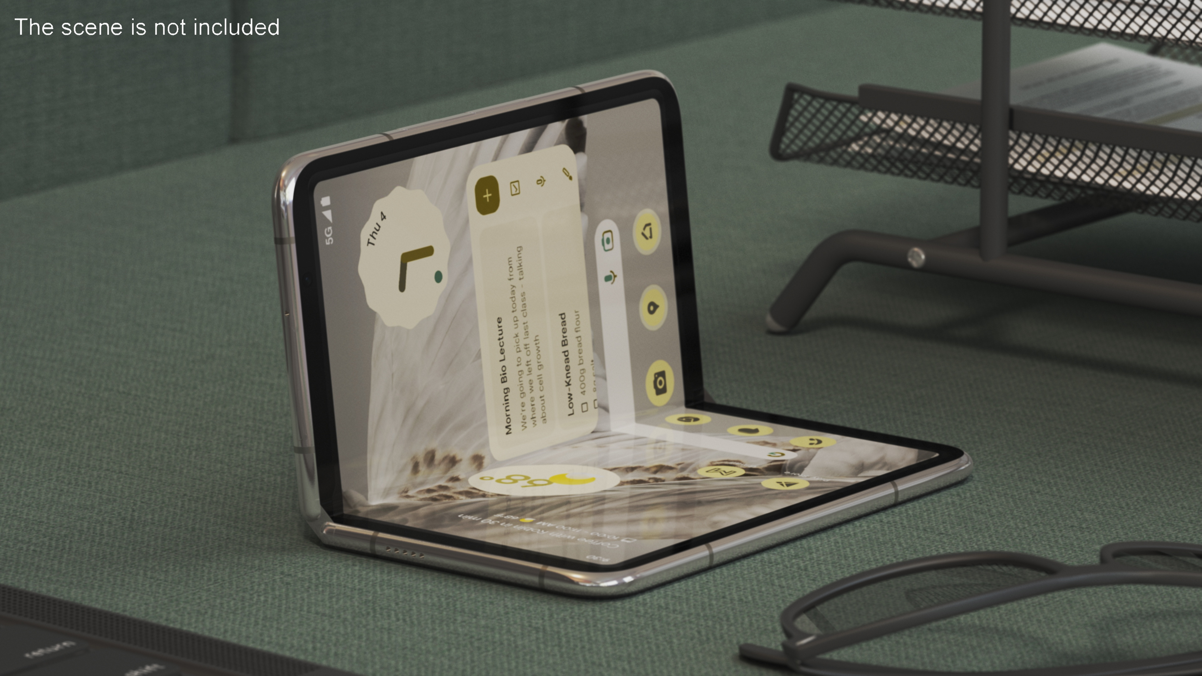 3D Foldable Android Smartphone Rigged for Cinema 4D model