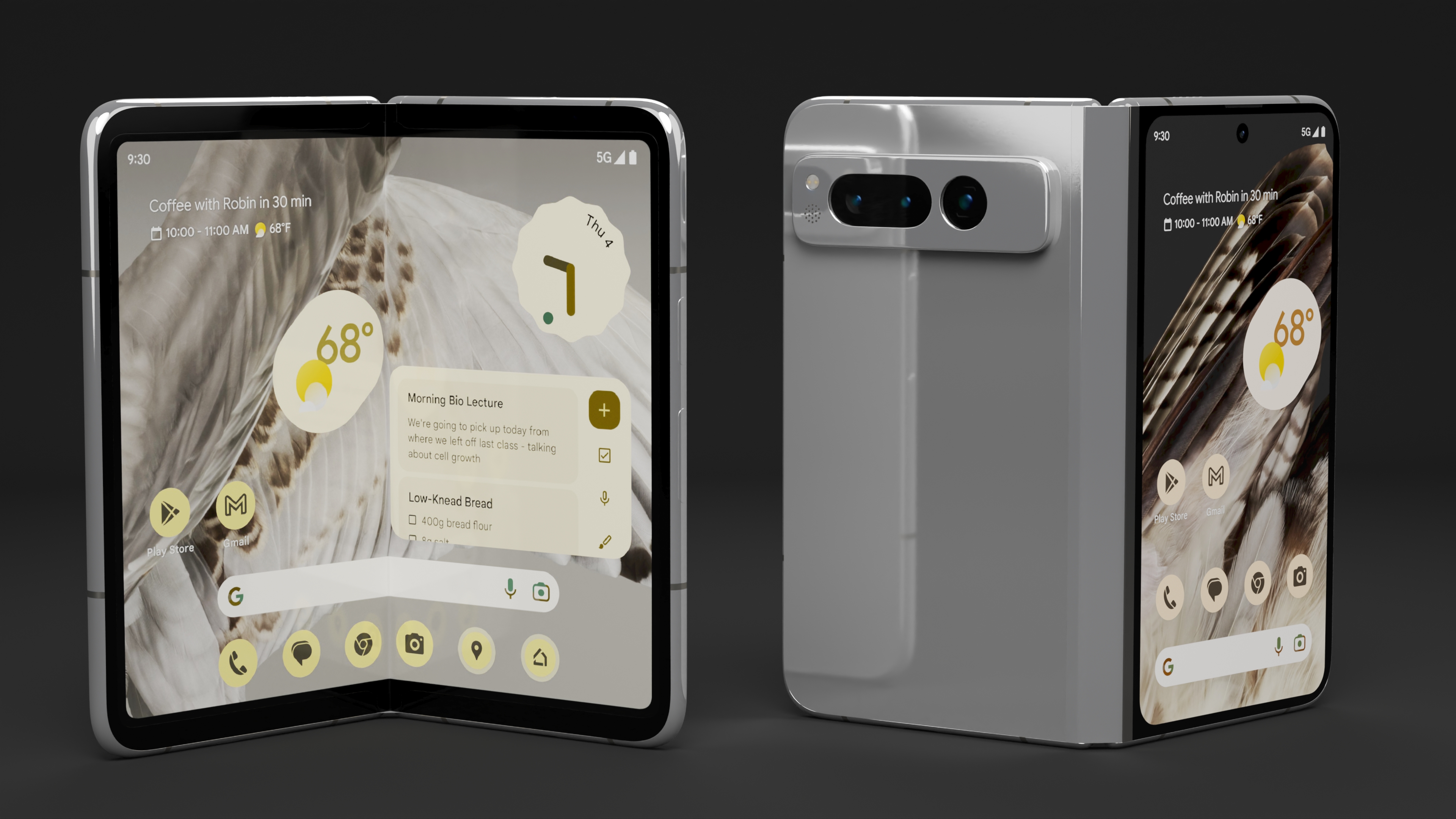 3D Foldable Android Smartphone Rigged for Cinema 4D model