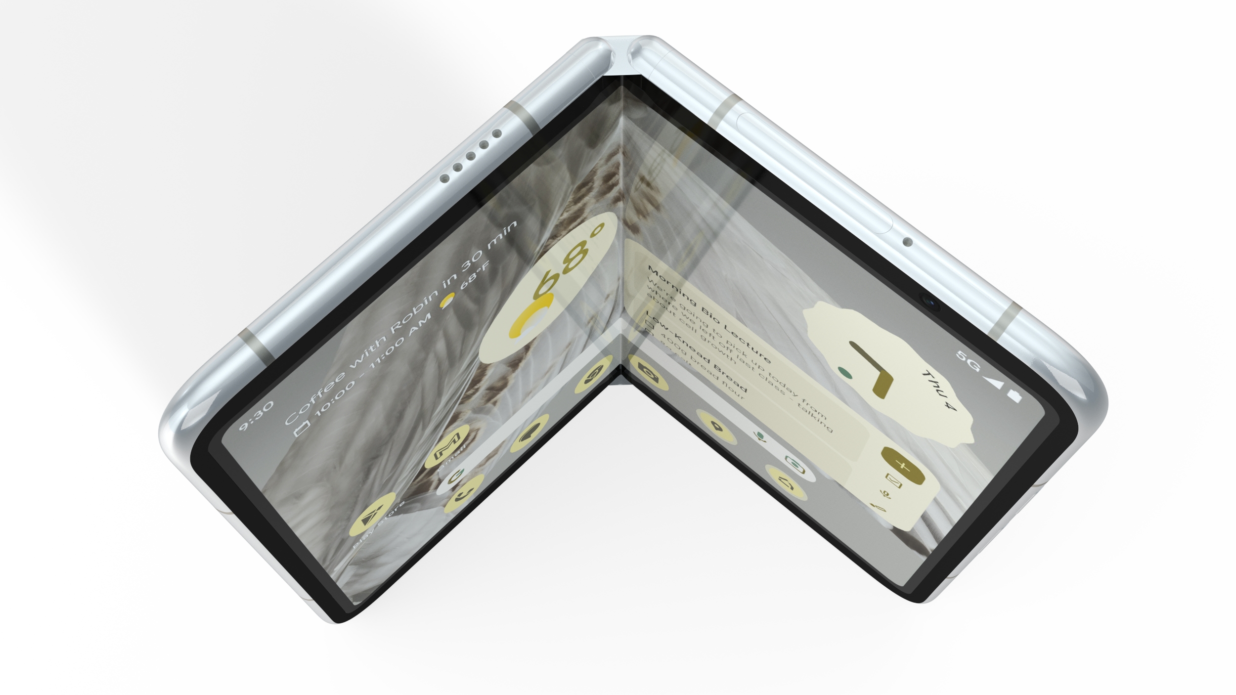 3D Foldable Android Smartphone Rigged for Cinema 4D model