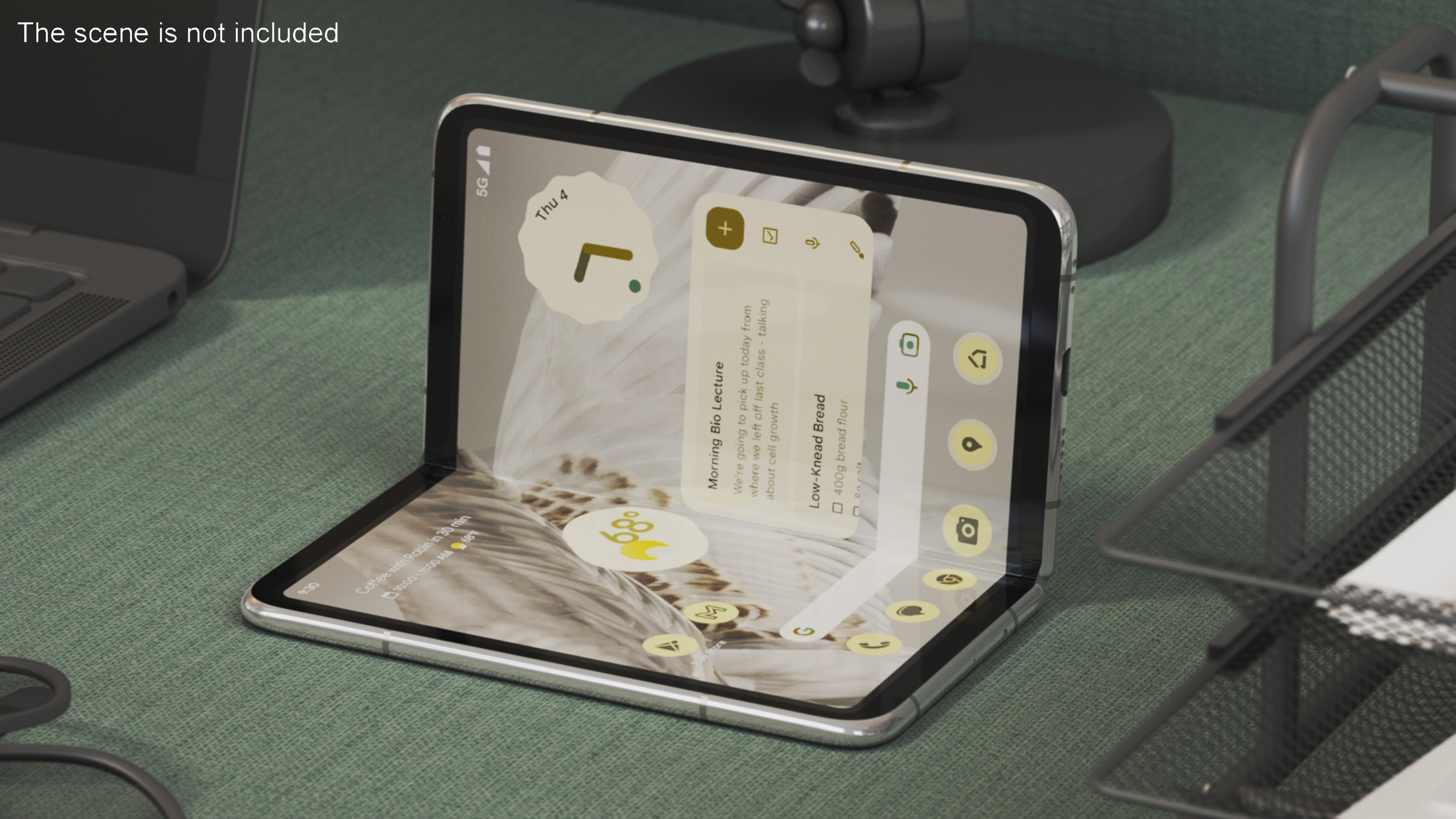3D Foldable Android Smartphone Rigged for Cinema 4D model