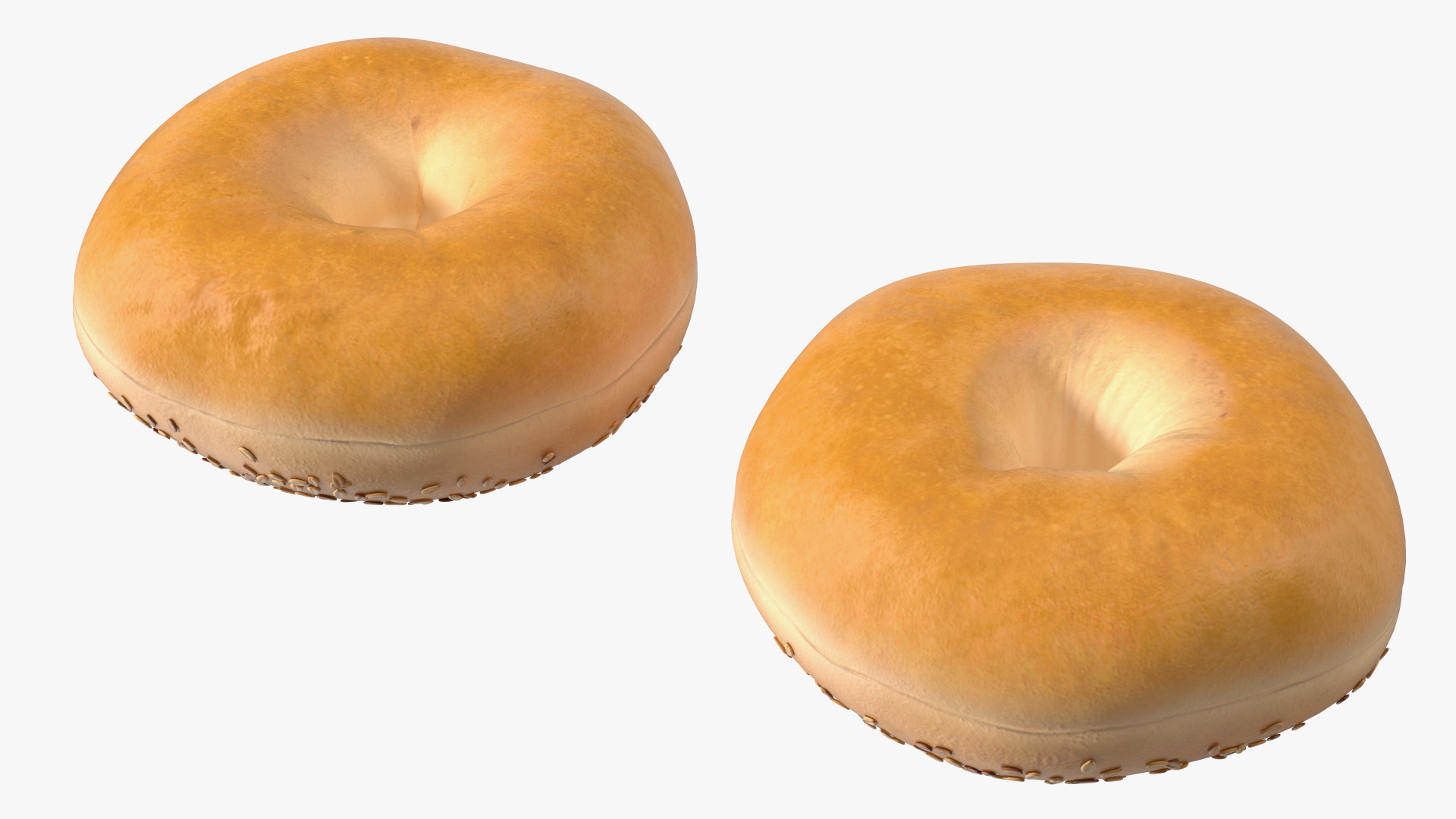 Bagels with Sesame Seeds 3D model
