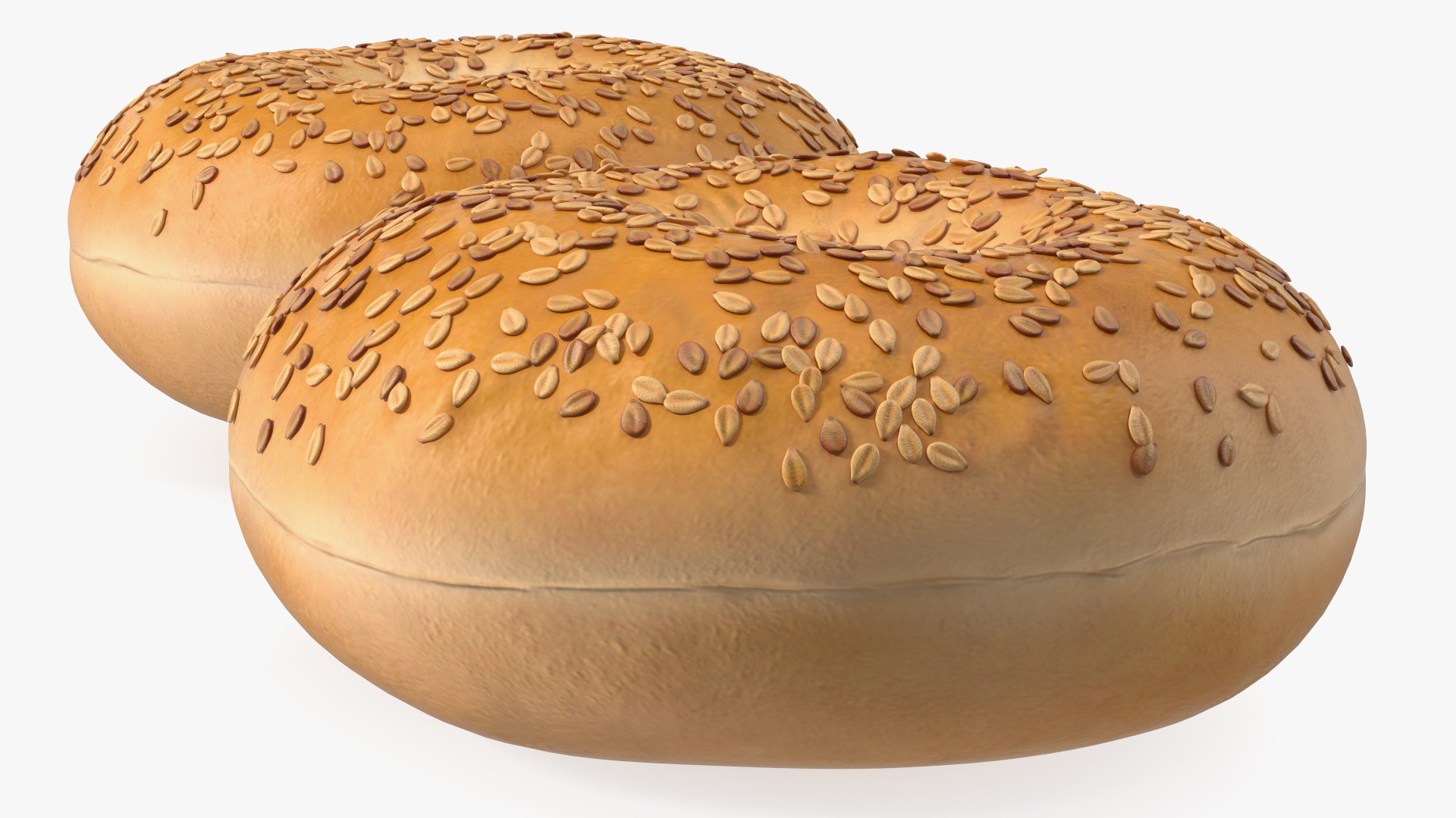Bagels with Sesame Seeds 3D model