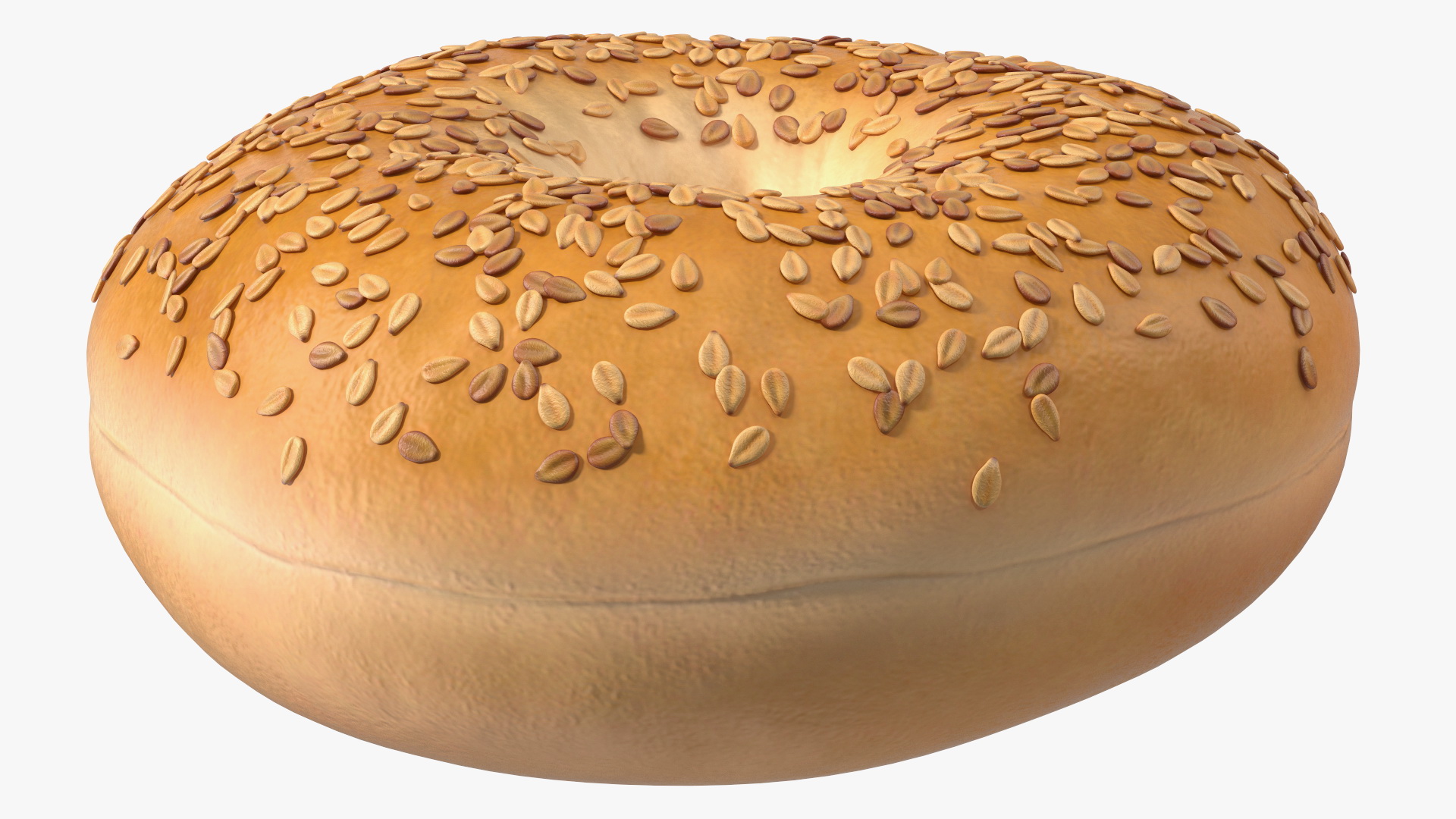 Bagels with Sesame Seeds 3D model