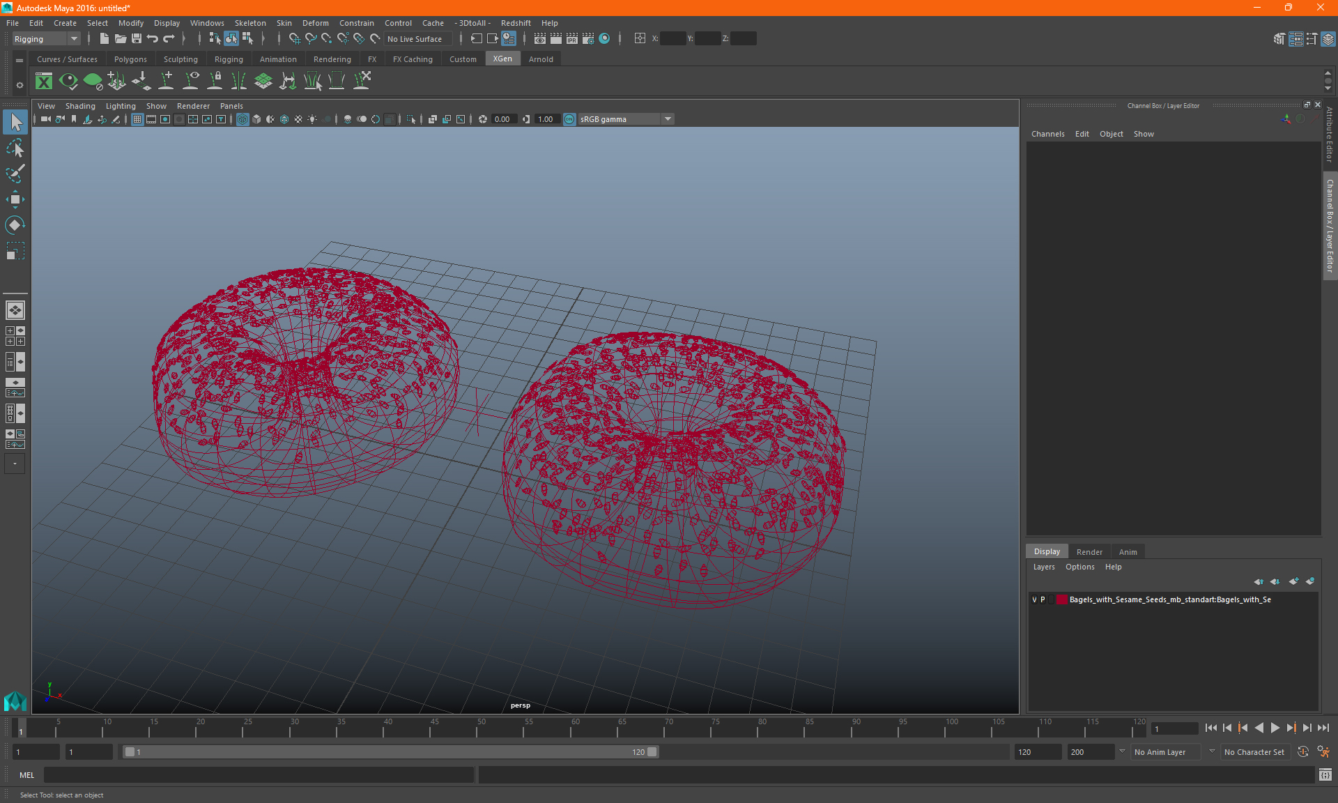 Bagels with Sesame Seeds 3D model