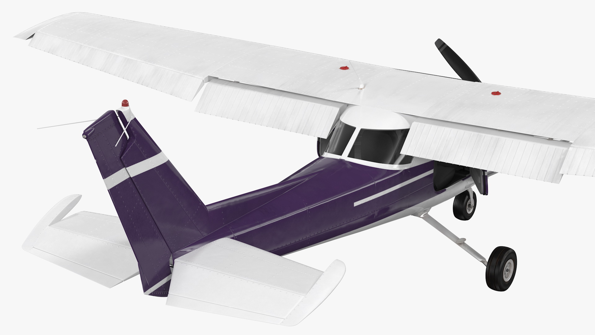 Single Engine Aircraft Rigged 3D model