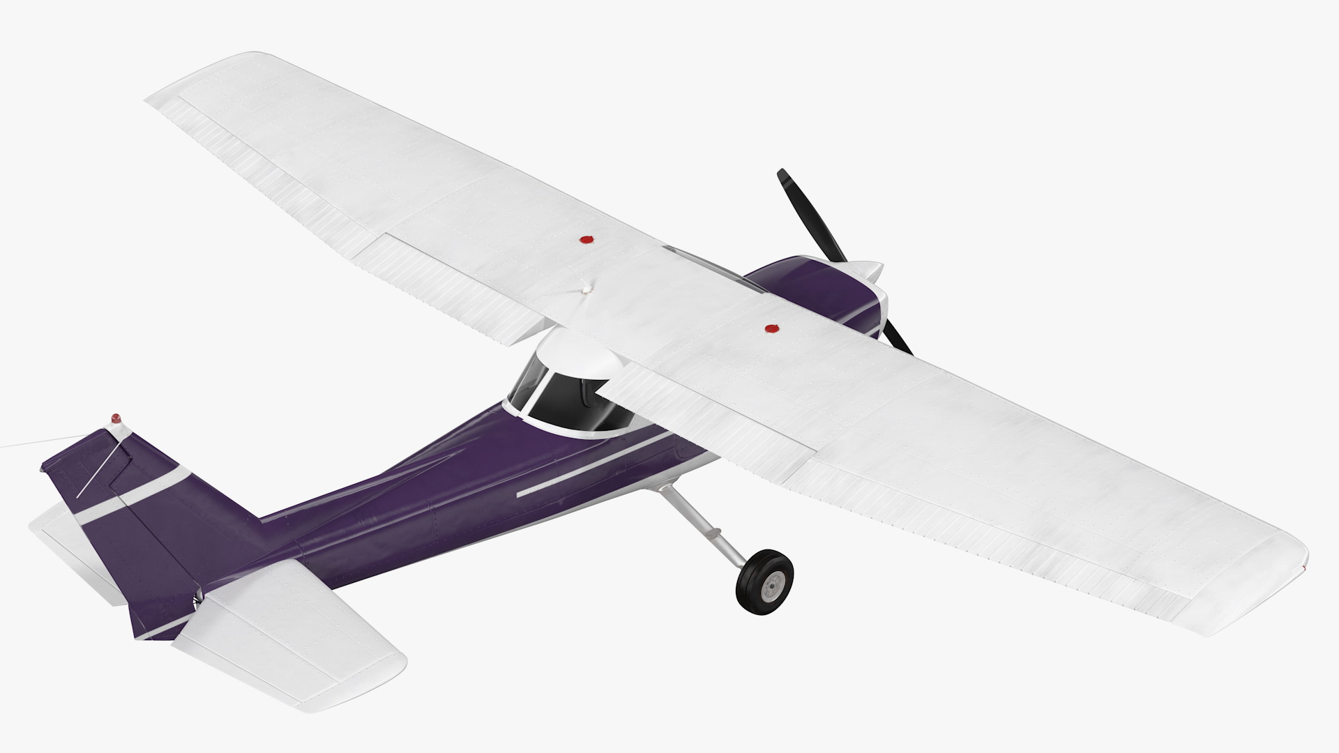 Single Engine Aircraft Rigged 3D model