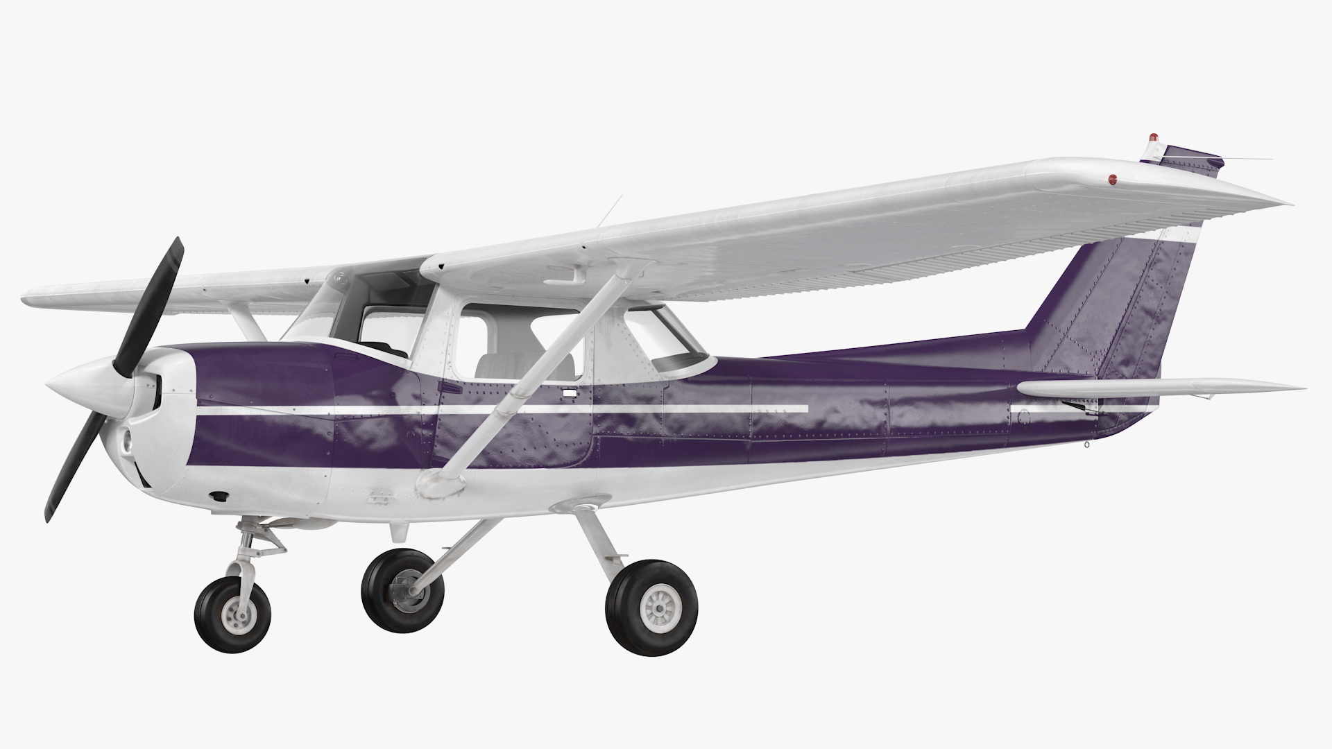Single Engine Aircraft Rigged 3D model