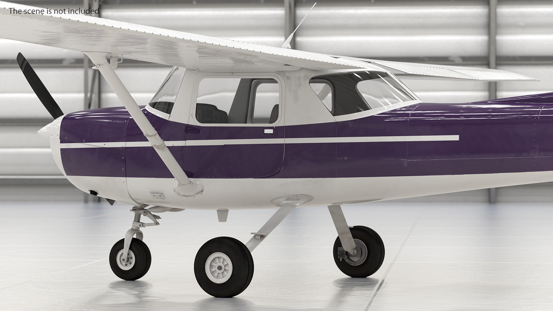 Single Engine Aircraft Rigged 3D model