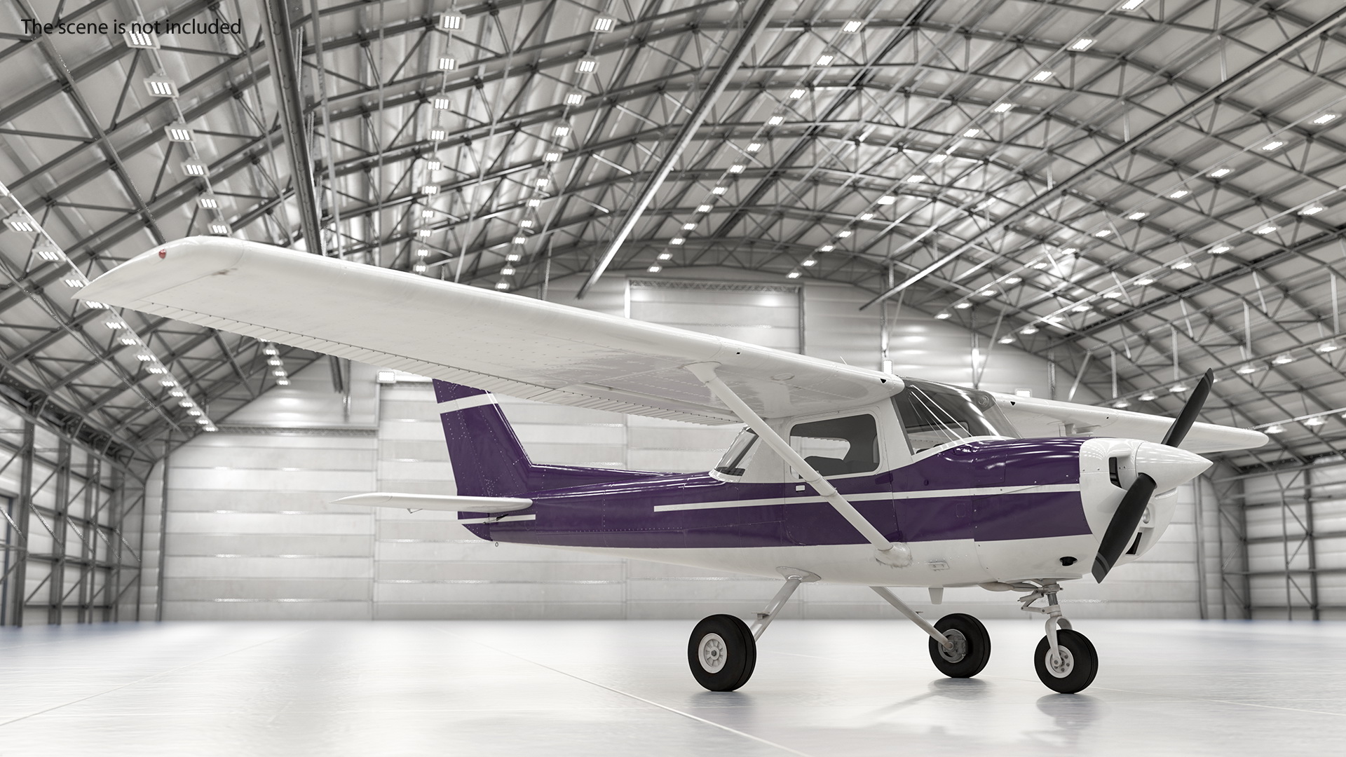Single Engine Aircraft Rigged 3D model