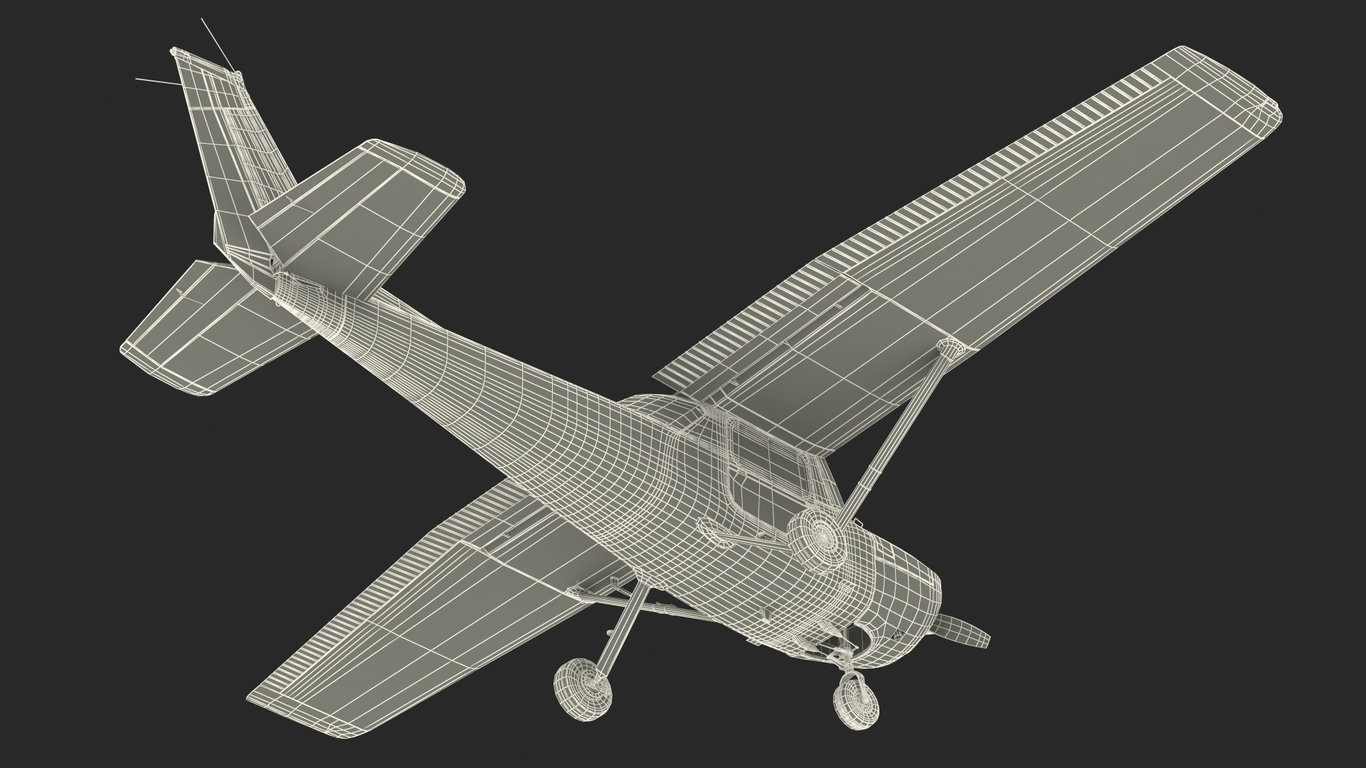 Single Engine Aircraft Rigged 3D model