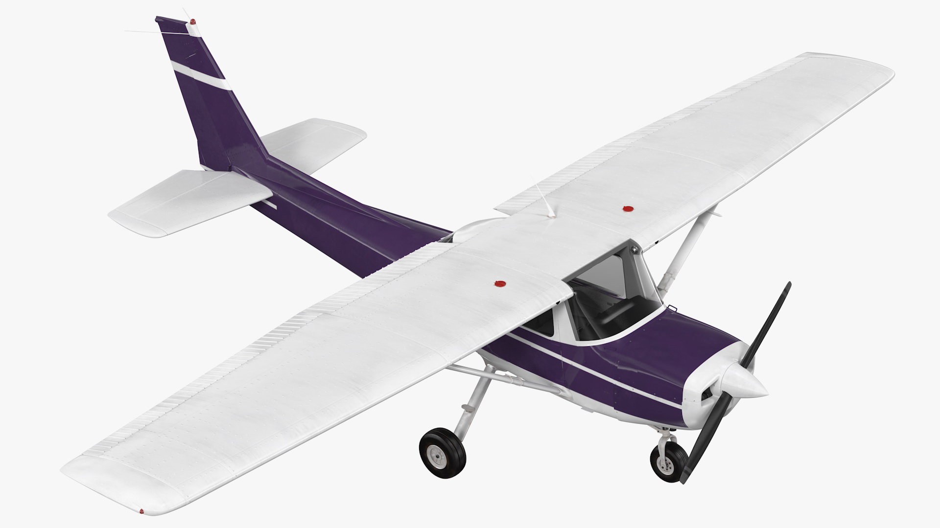 Single Engine Aircraft Rigged 3D model