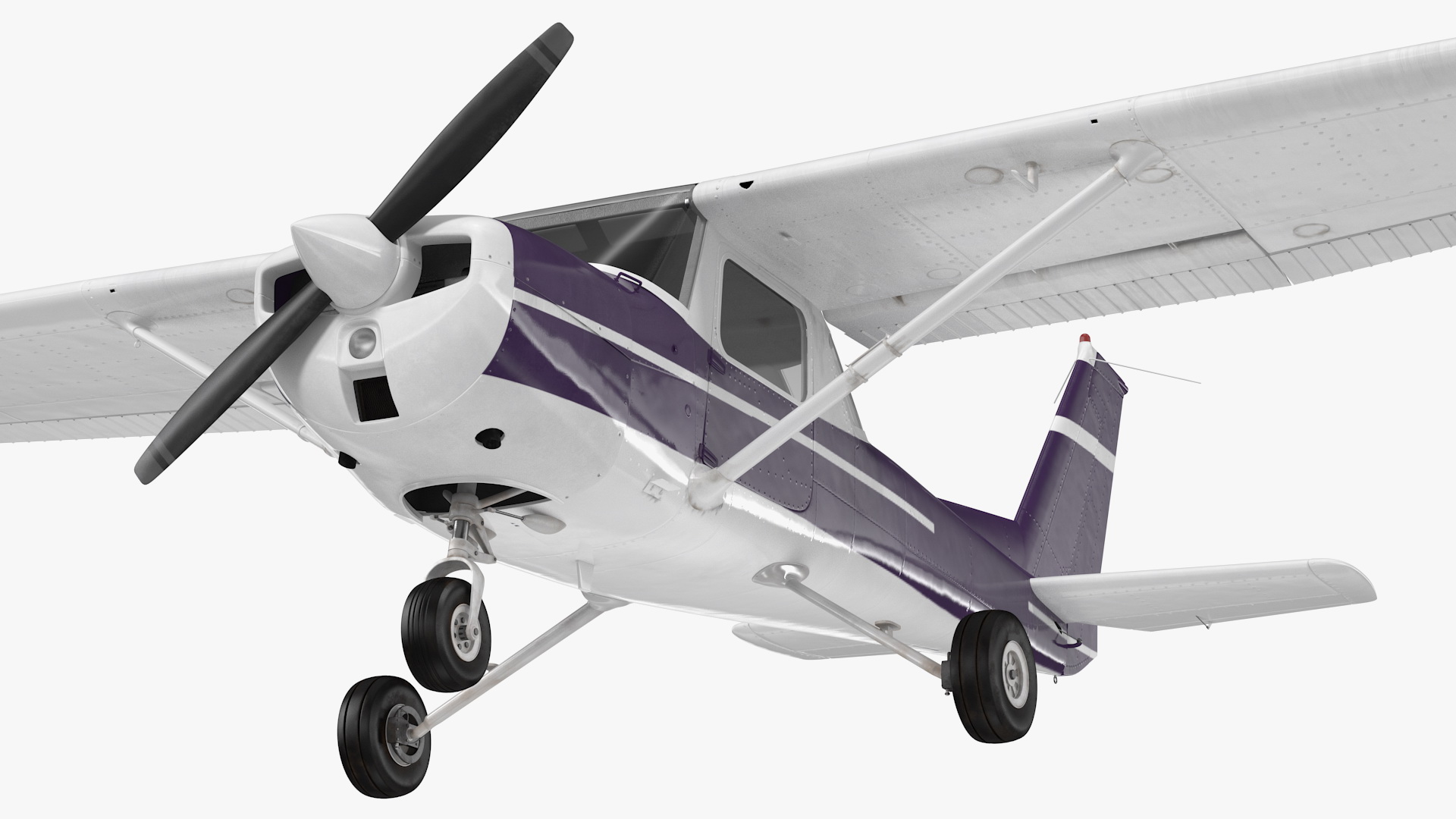 Single Engine Aircraft Rigged 3D model