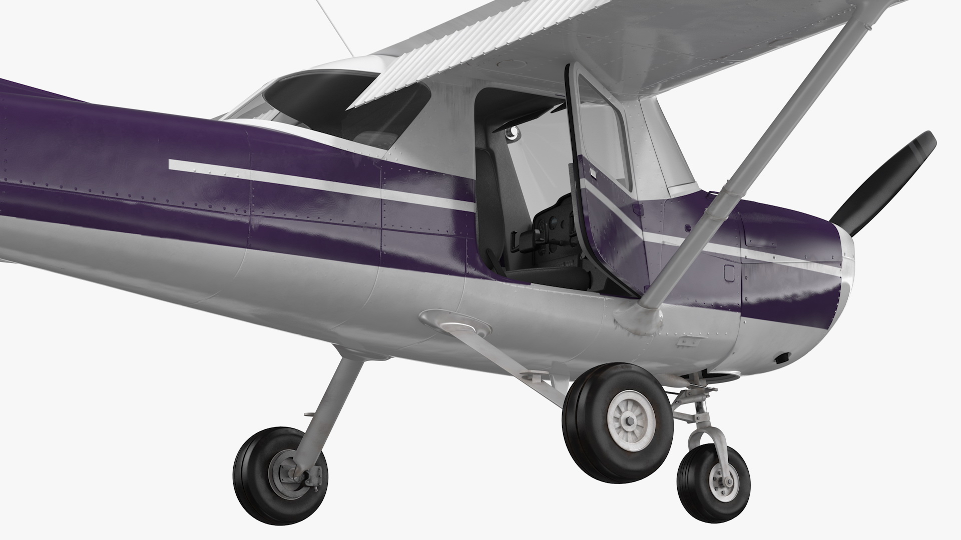 Single Engine Aircraft Rigged 3D model