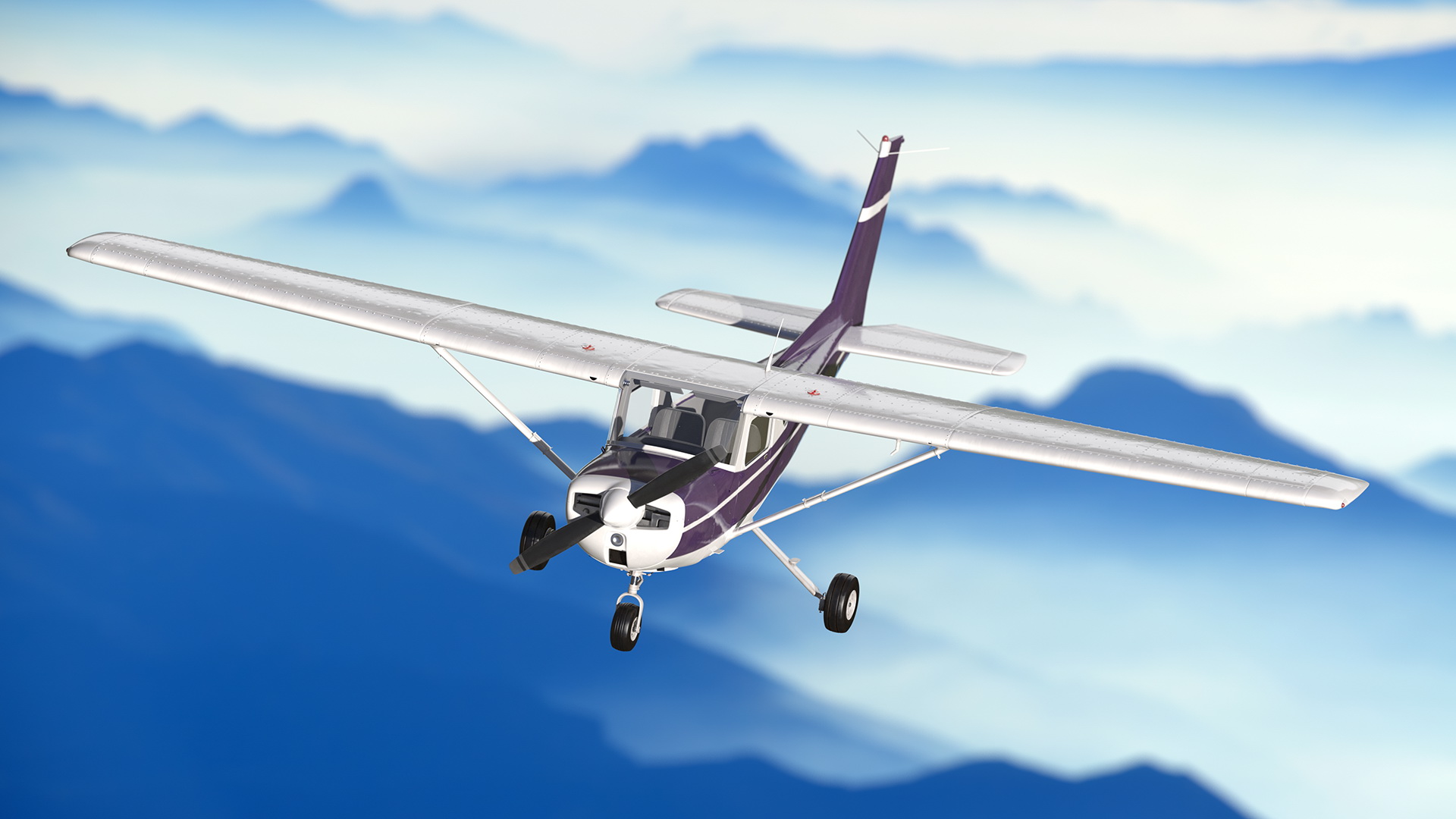 Single Engine Aircraft Rigged 3D model