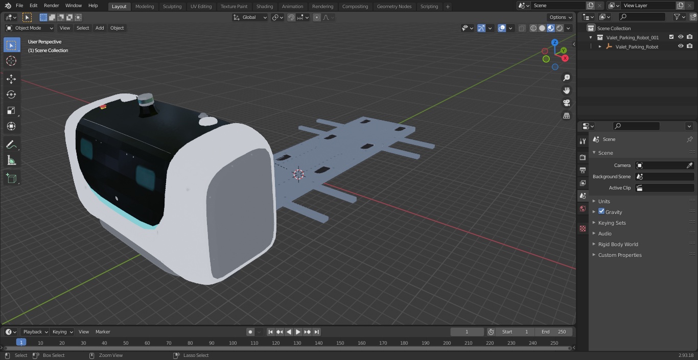 Valet Parking Robot 3D model