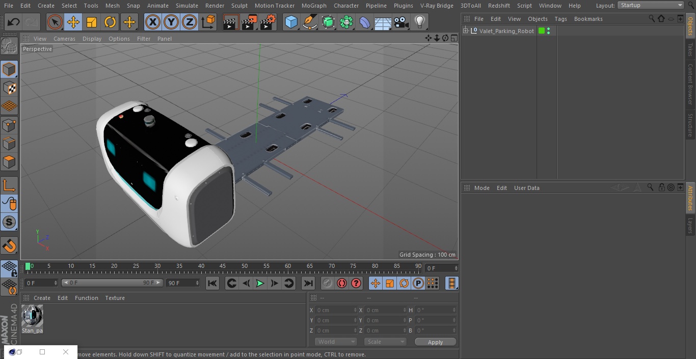 Valet Parking Robot 3D model
