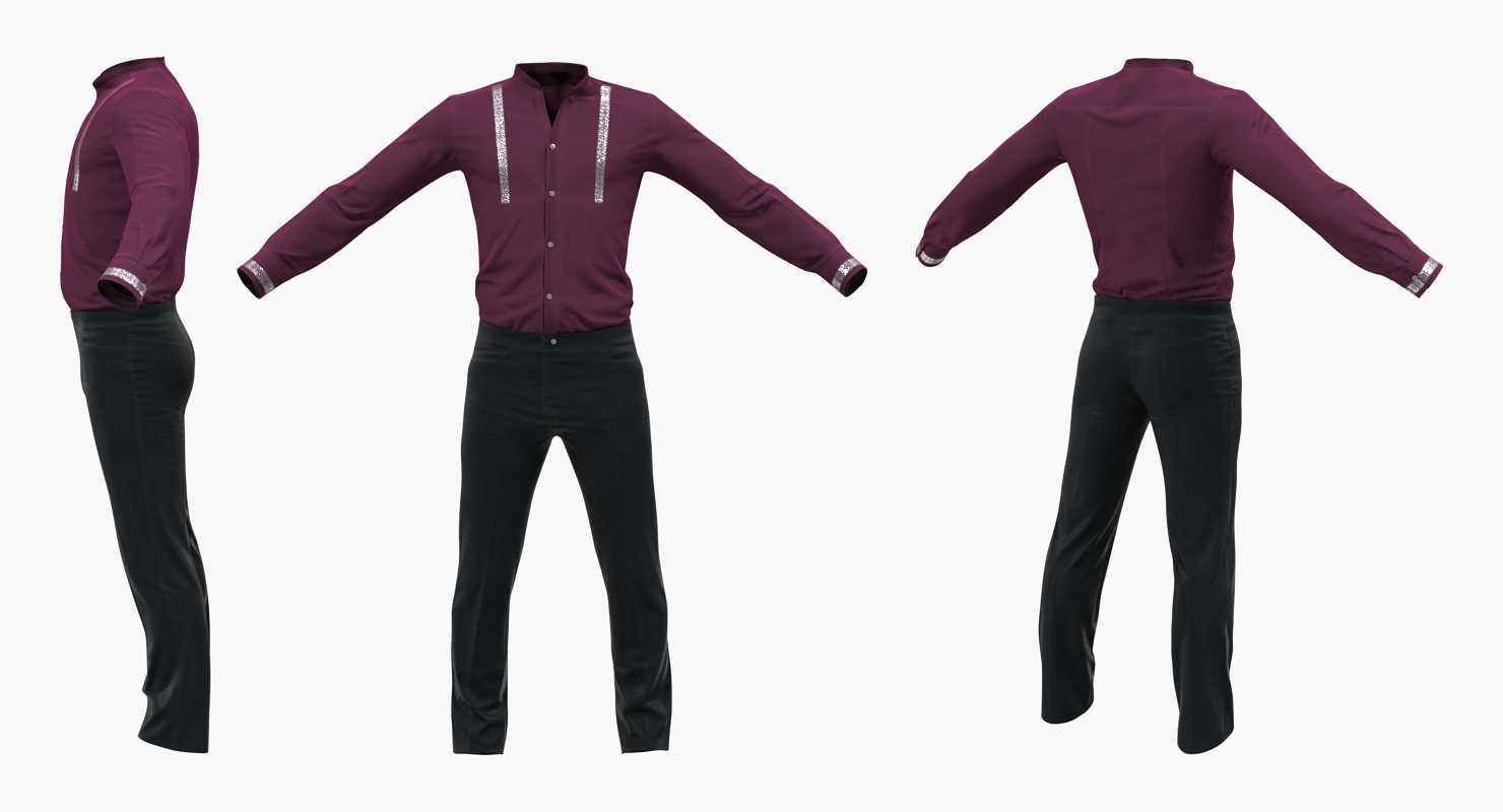 3D model Casual Men Clothes 5