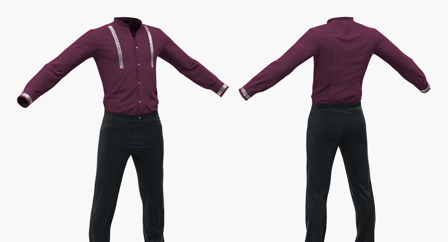 3D model Casual Men Clothes 5