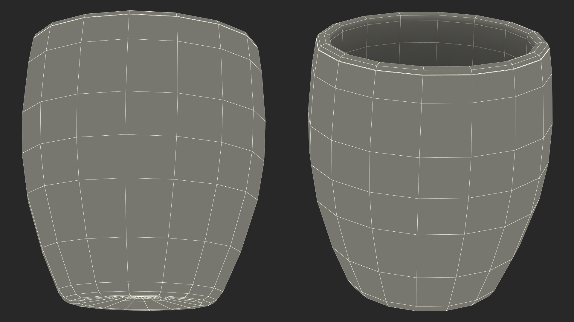 3D Double Glass Cup Bodum Empty model