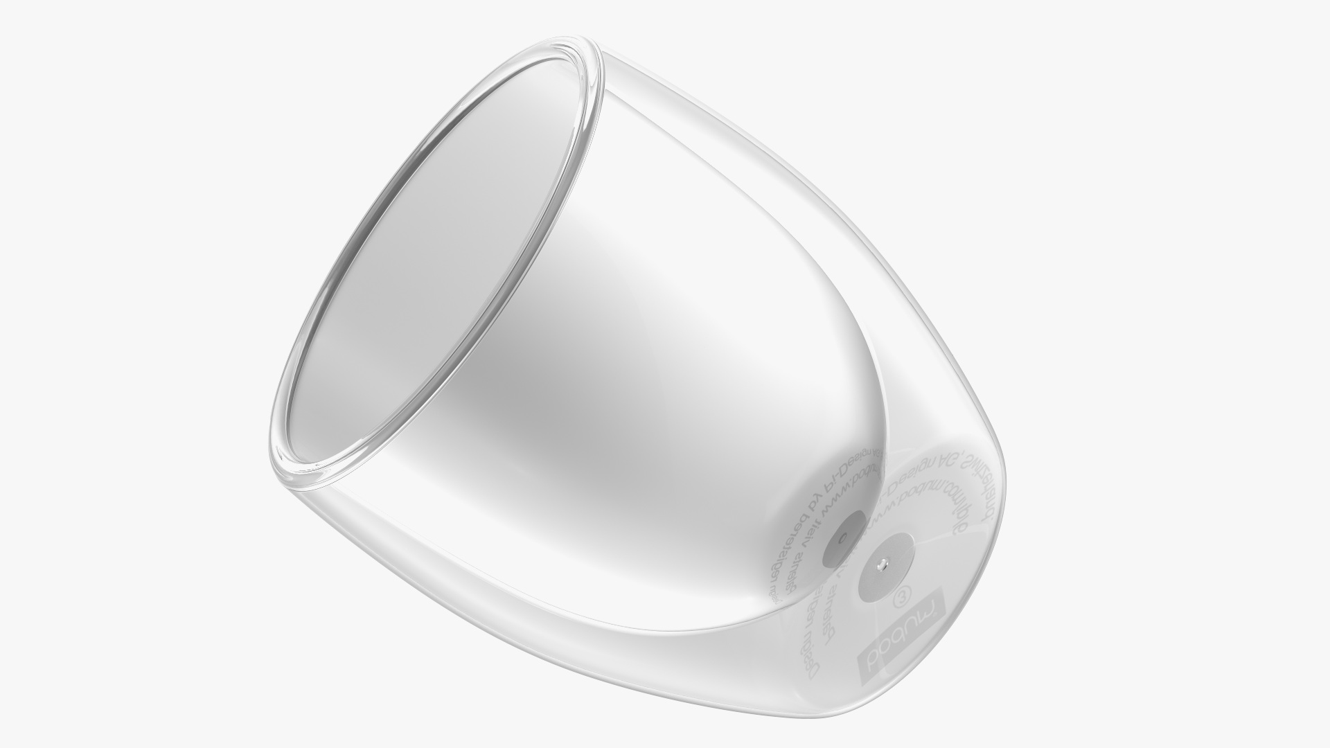 3D Double Glass Cup Bodum Empty model