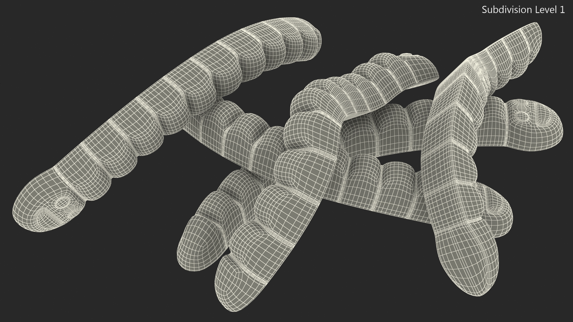 3D model Colorful Gummy Worms Pile