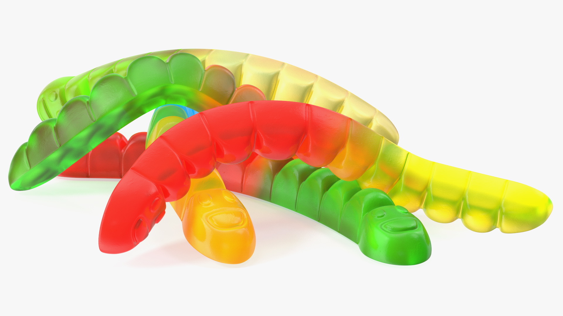 3D model Colorful Gummy Worms Pile
