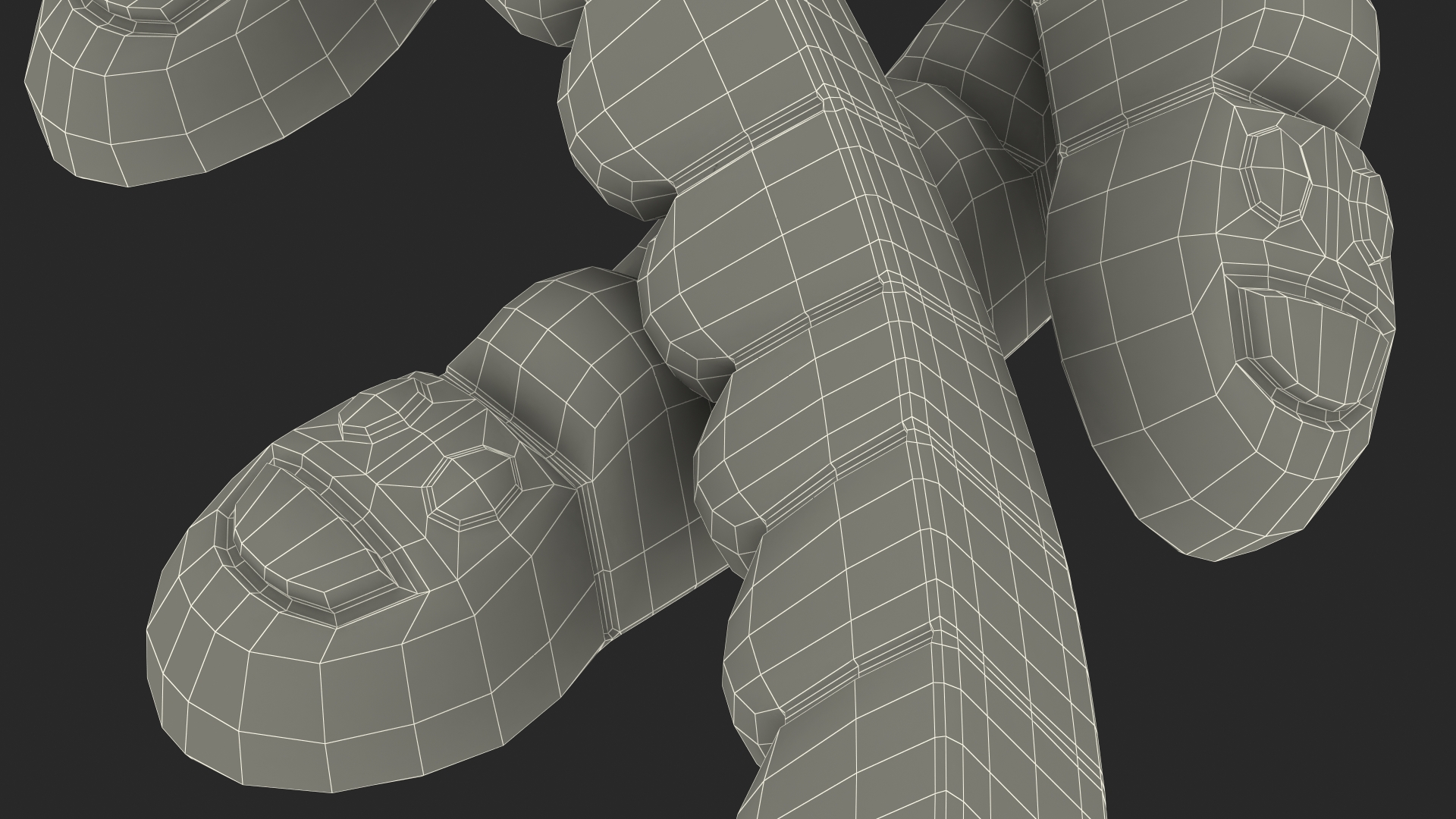 3D model Colorful Gummy Worms Pile